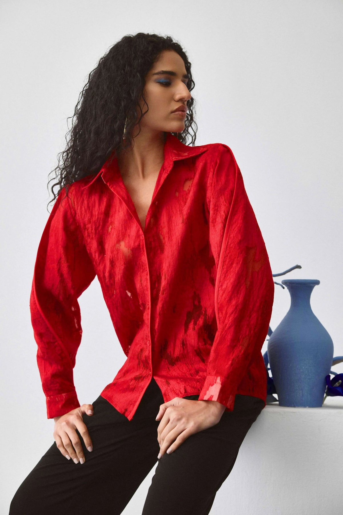 Rouge Tiered Shirt