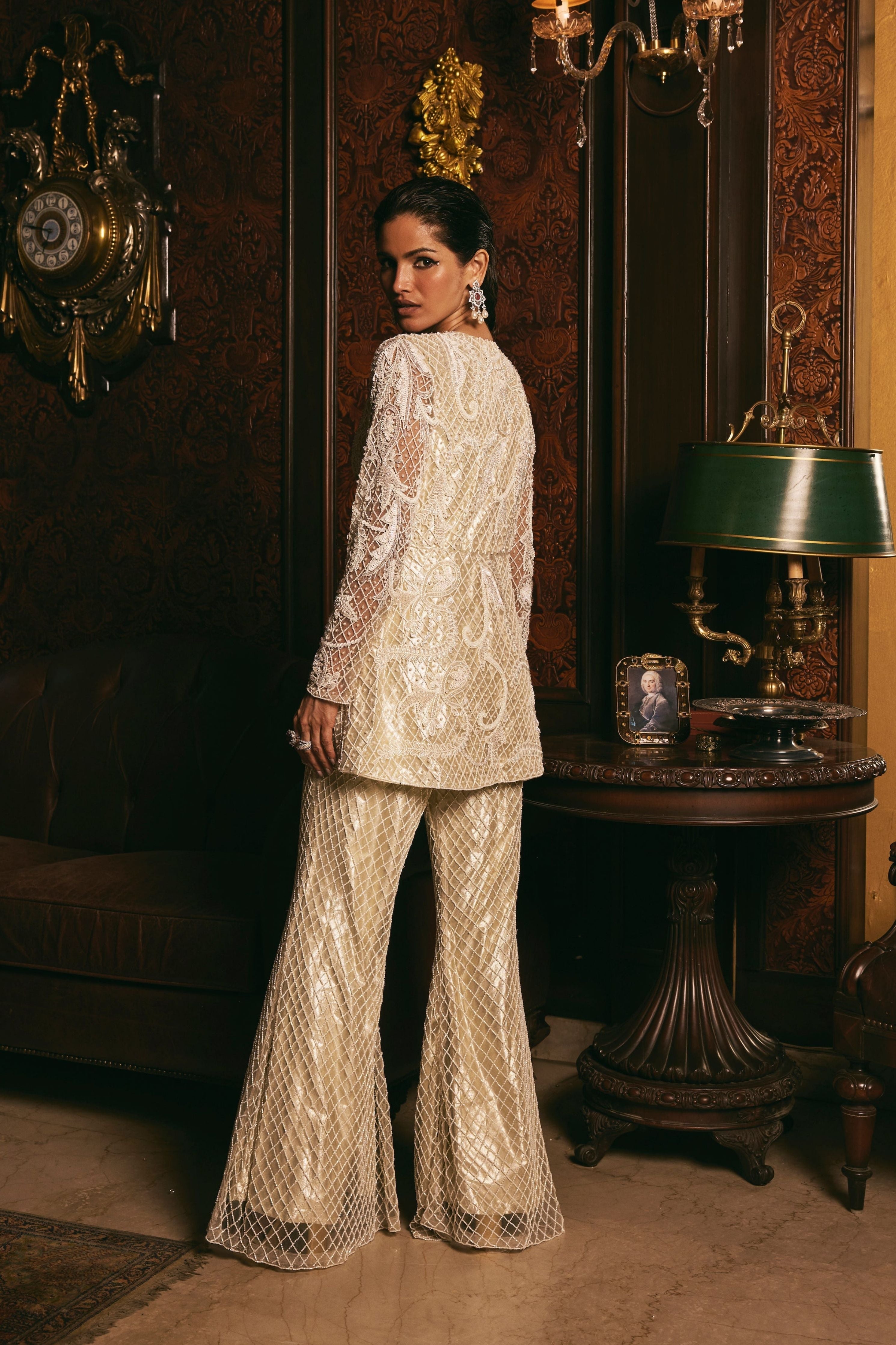 Aura Indo-Western Jacket Set