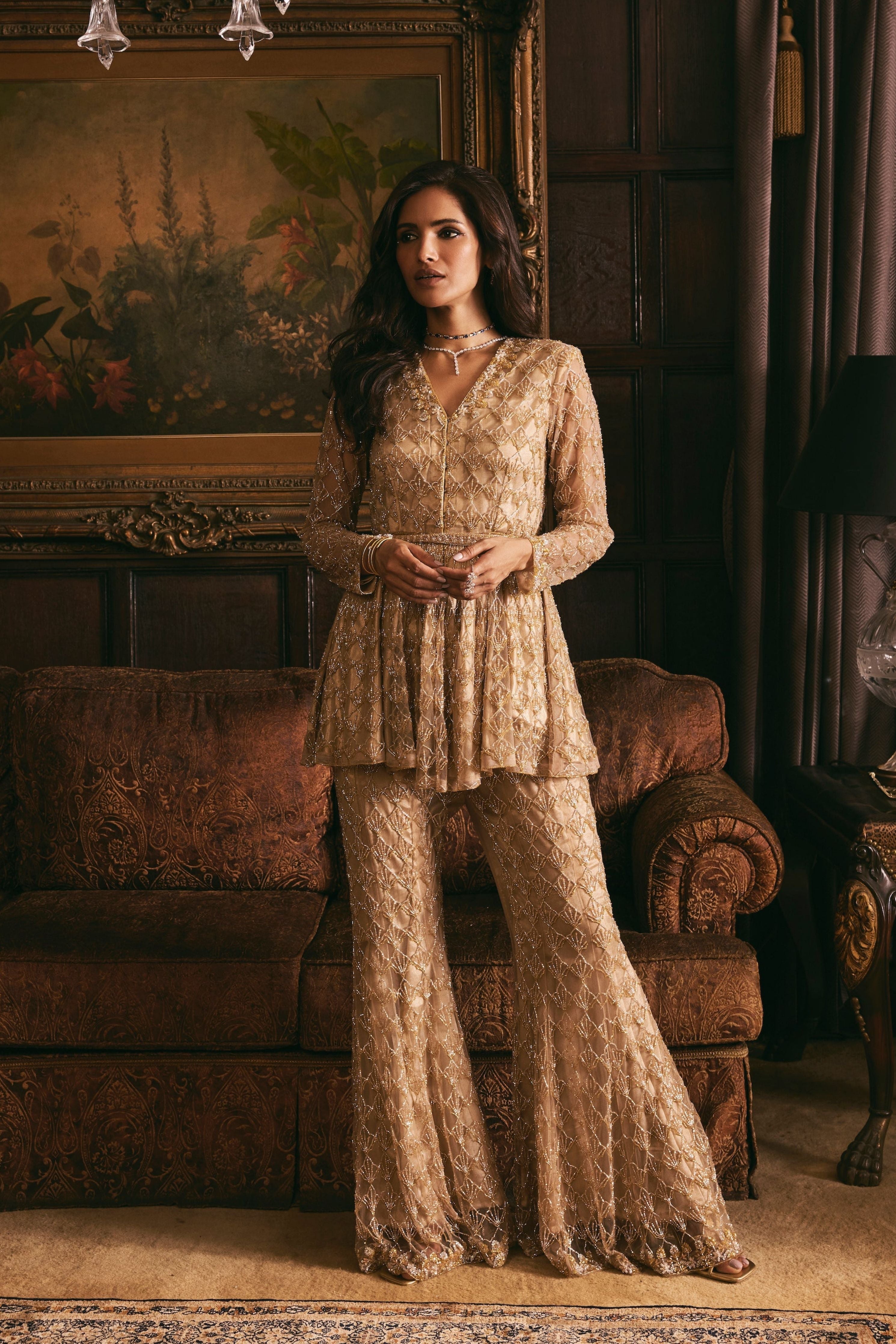 Starlit Peplum Set