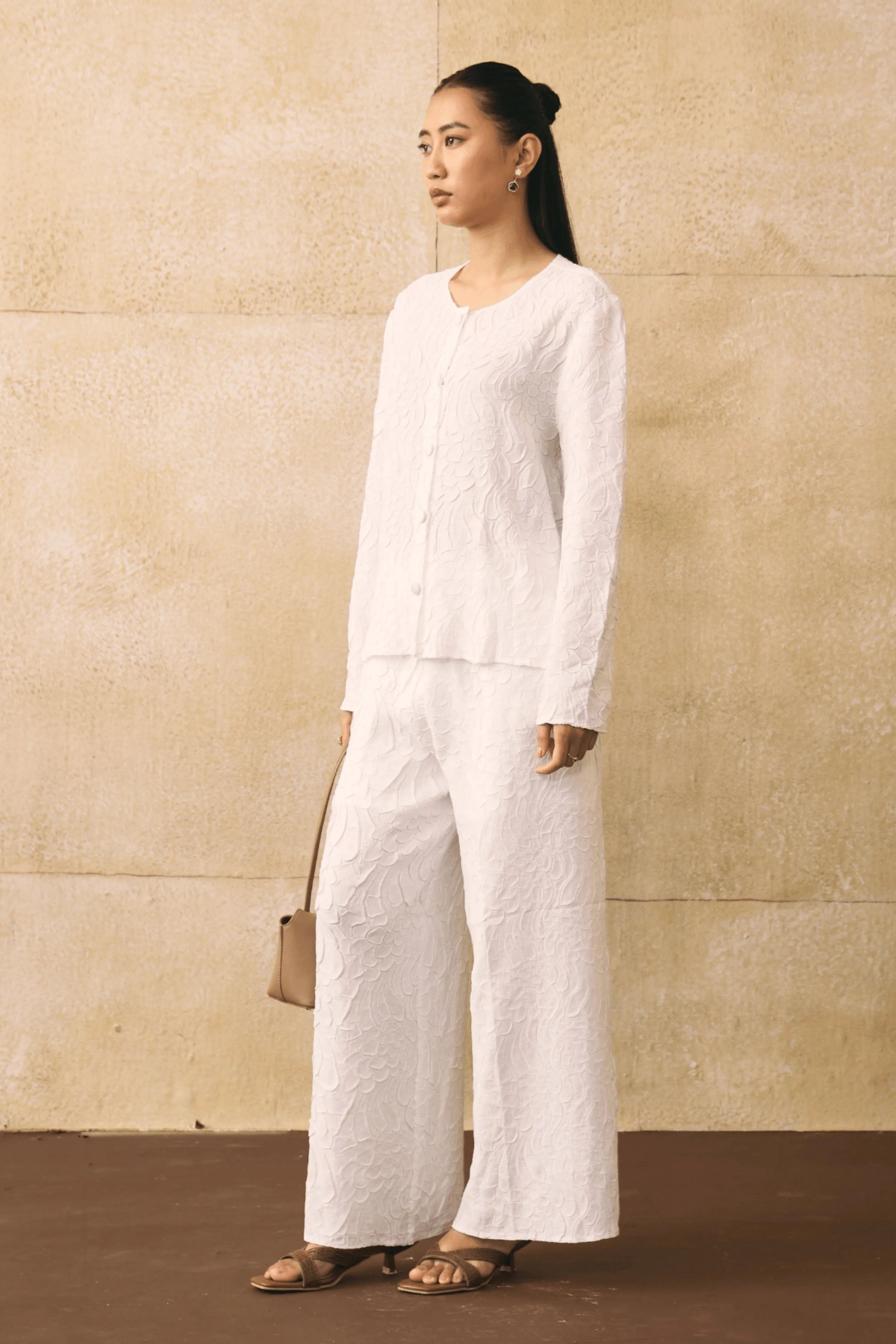 White Elnia Co-Ord Set