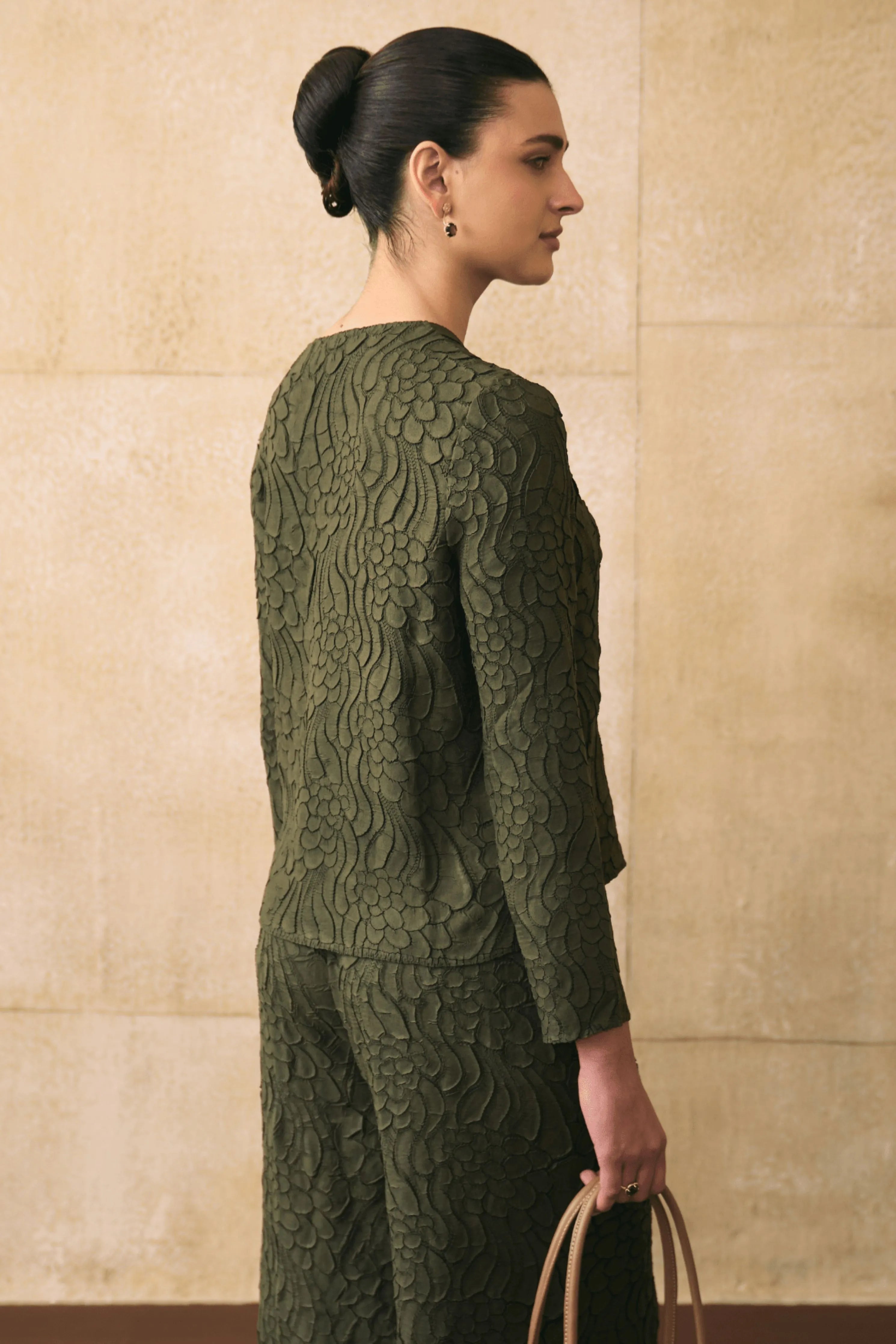 Military Green Elnia Co-Ord Set