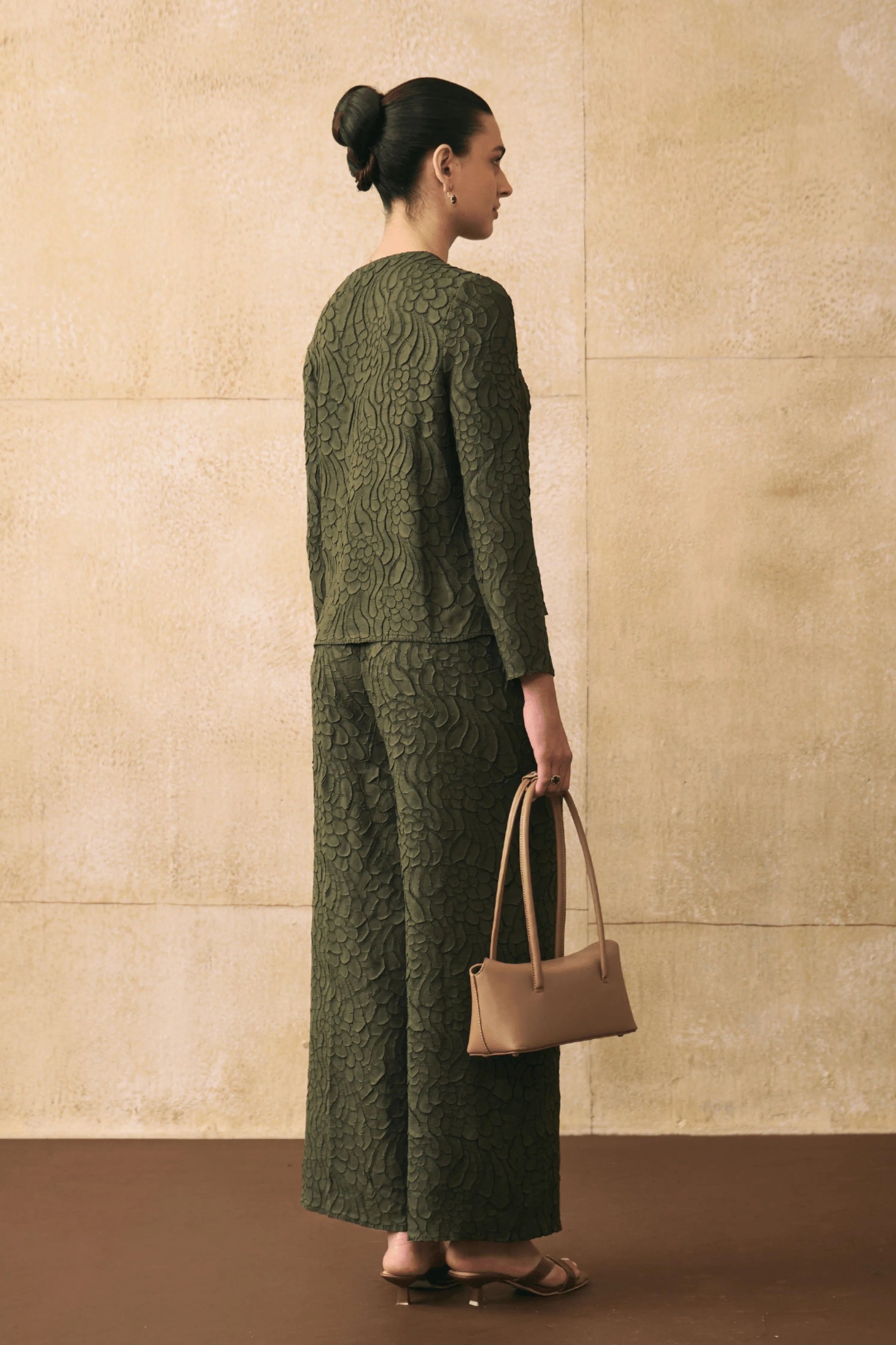 Military Green Elnia Co-Ord Set