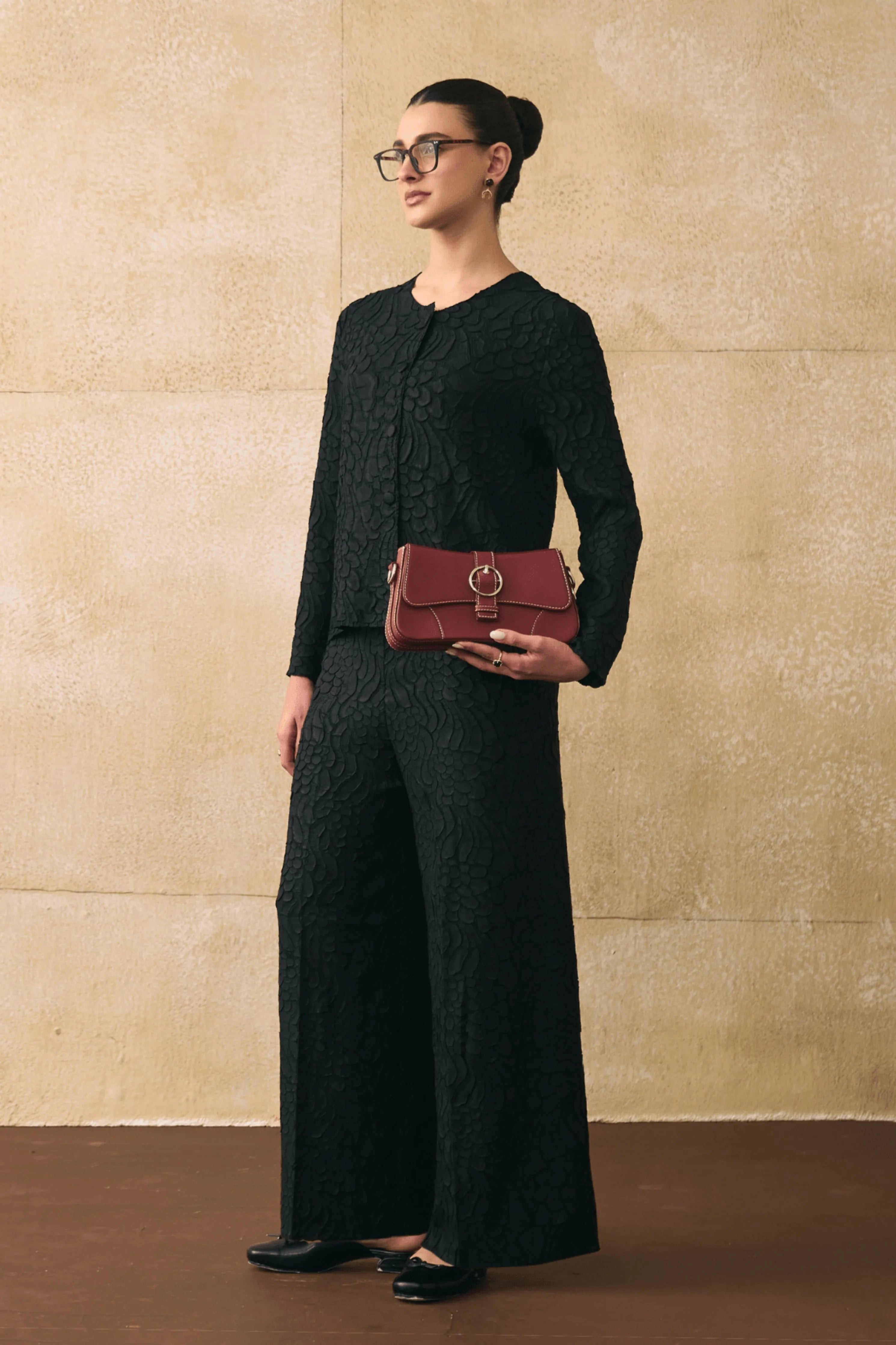 Black Elnia Co-Ord Set