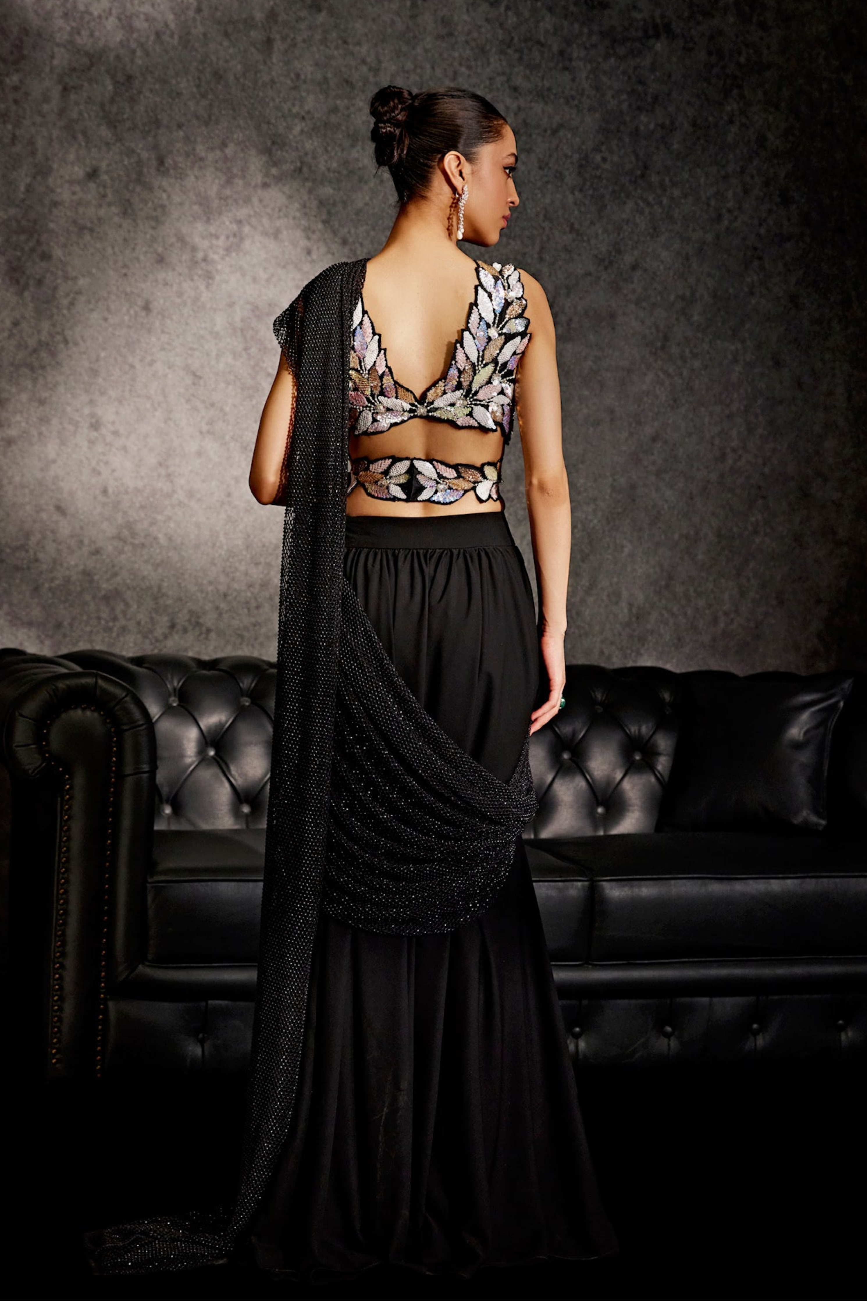 Midnight Glory Saree