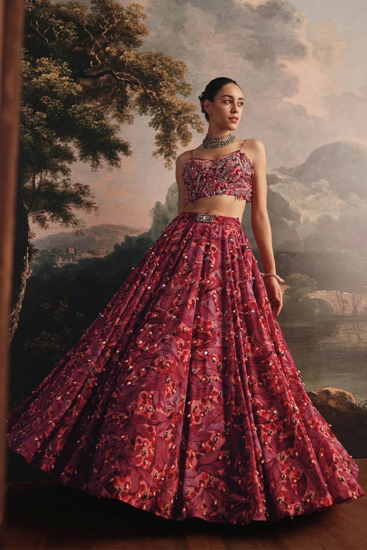 Rose Lehenga Set