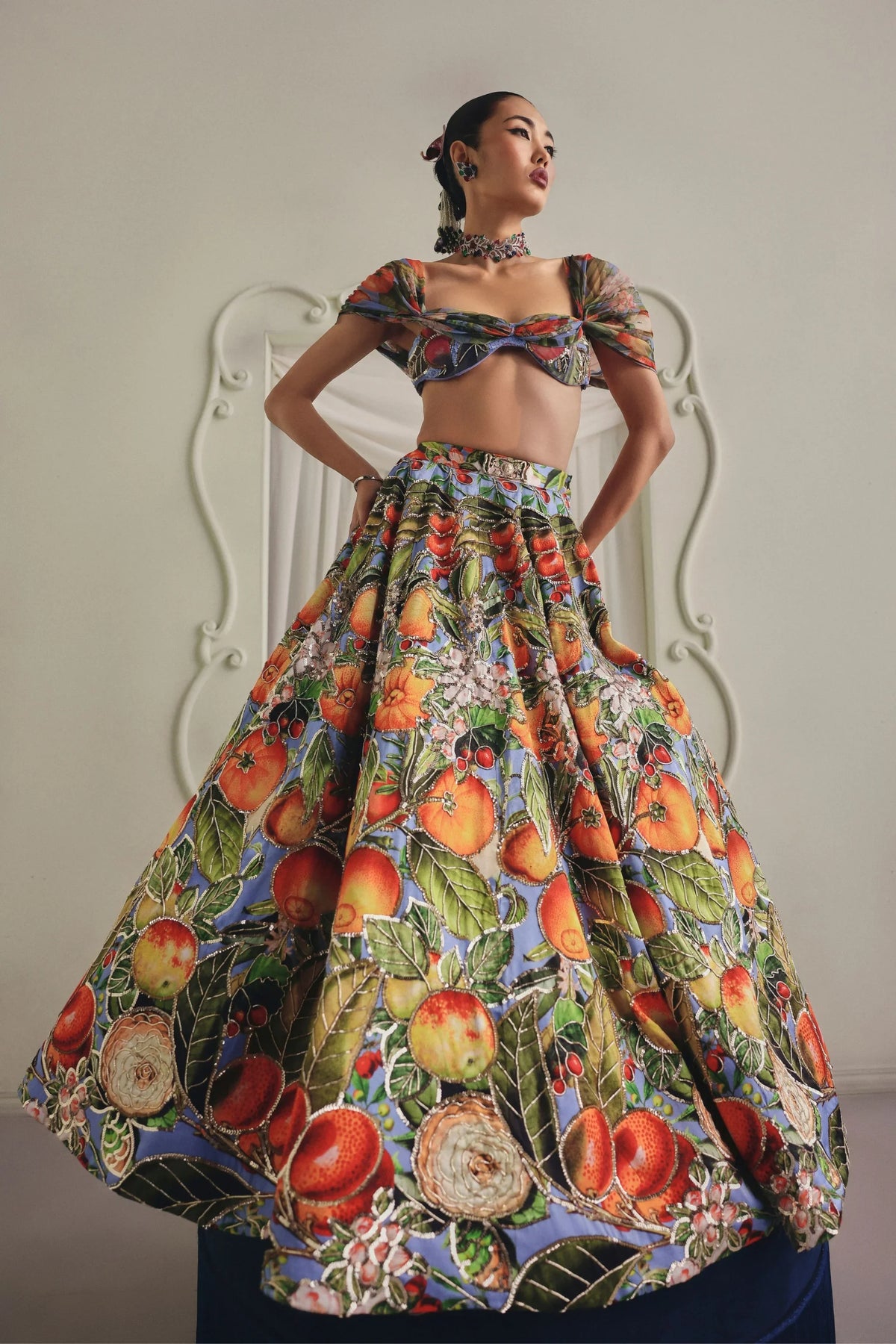 Tropical Floral Skirt Set