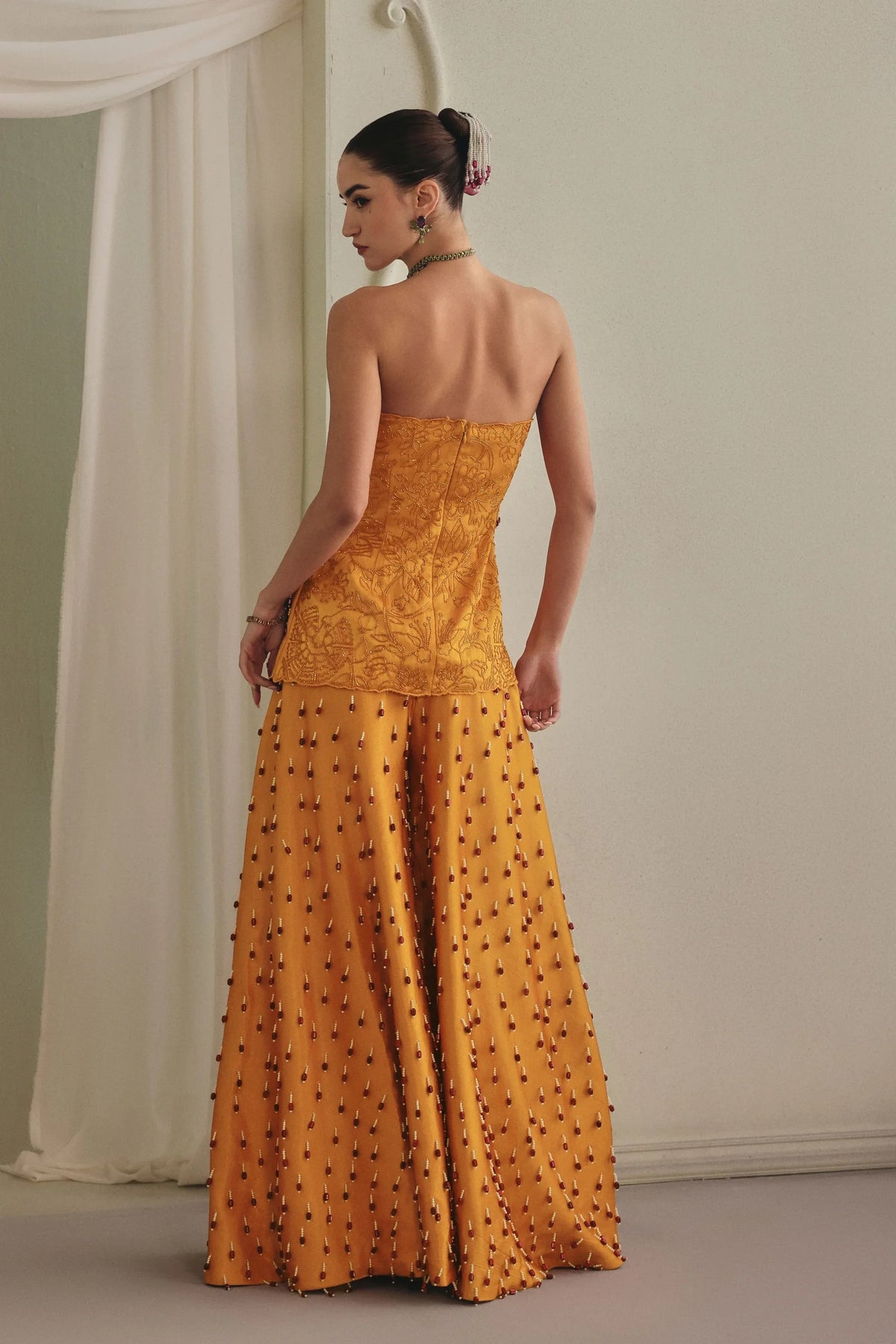 Yellow Wide Legged Co-Ord Set
