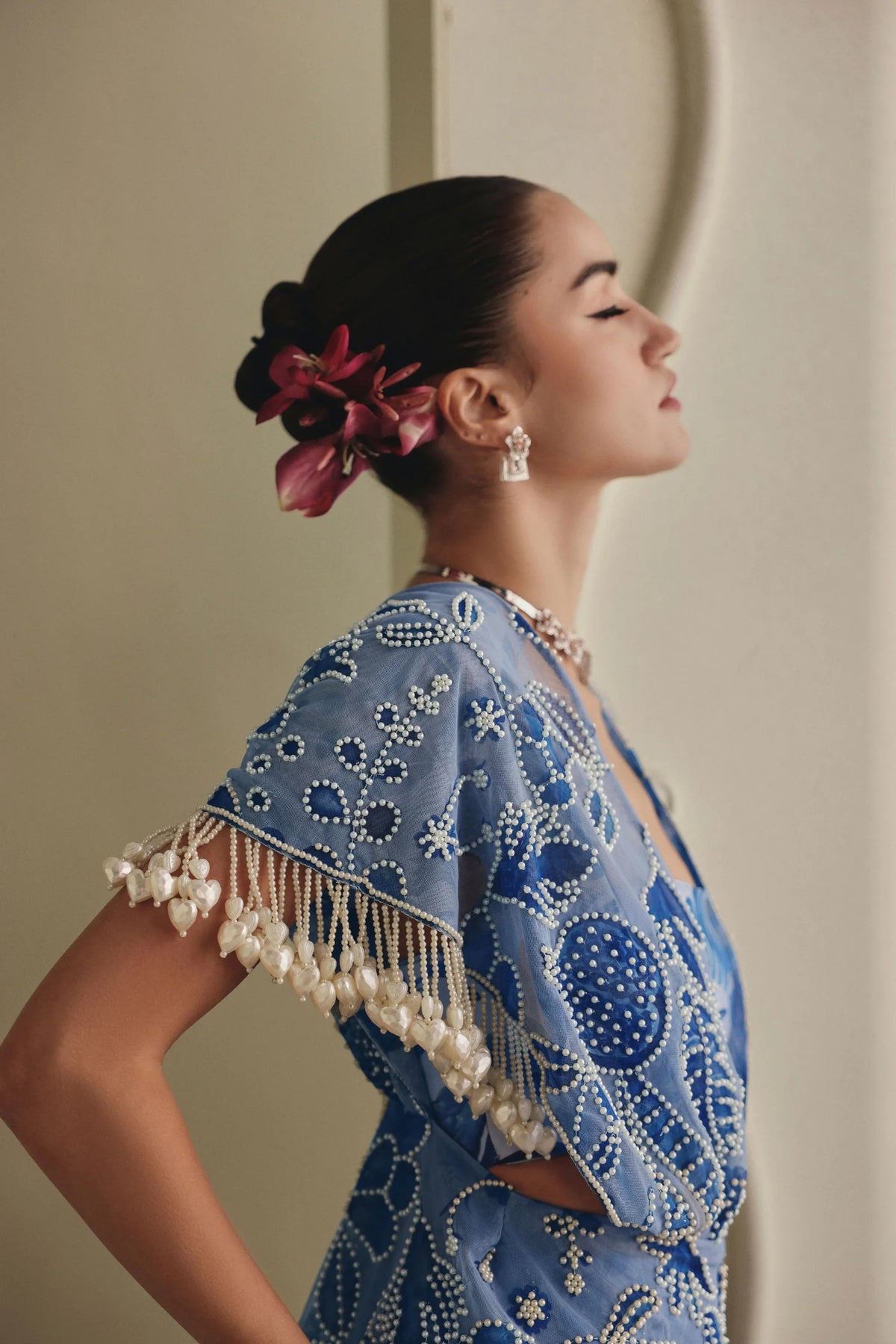 Blue Bell Bottom Co-Ord Set