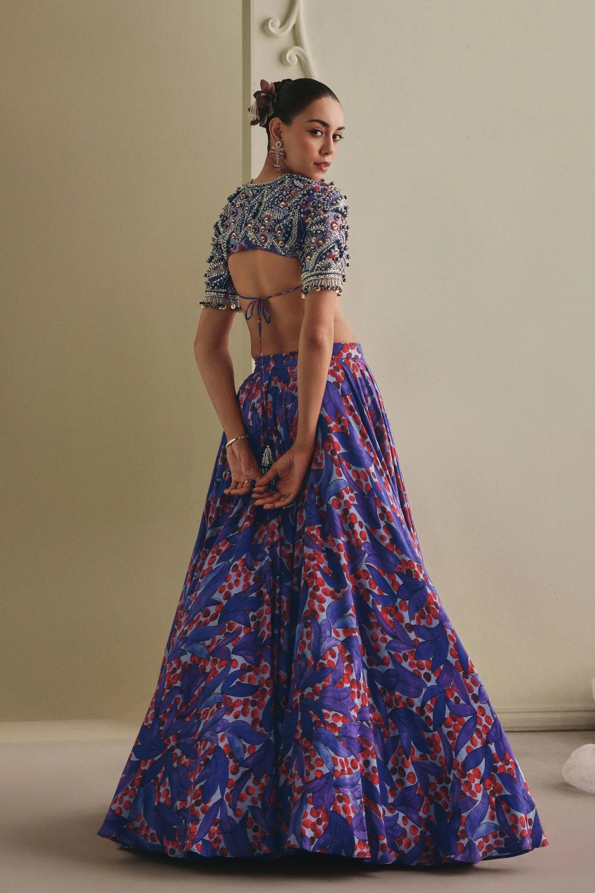 Multicolour Zari Lehenga Set