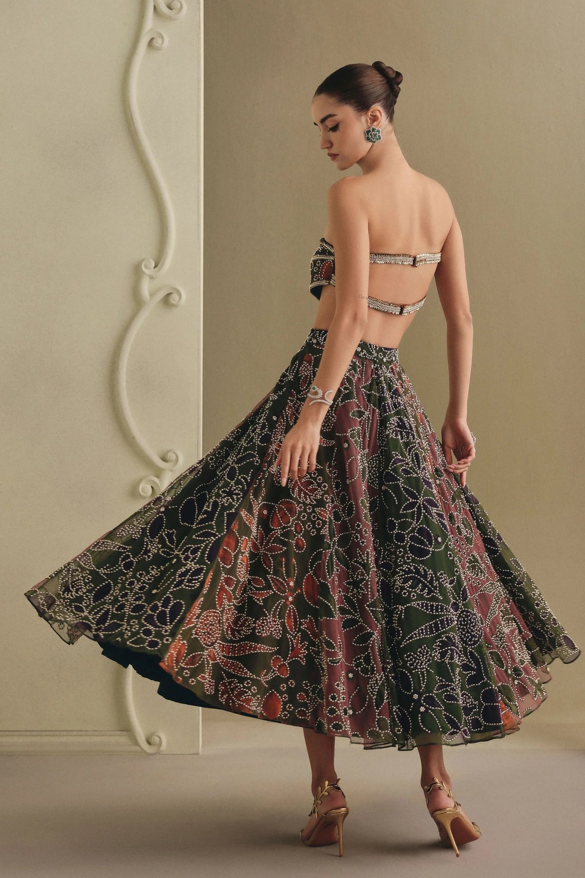 Multicolour Skirt Set