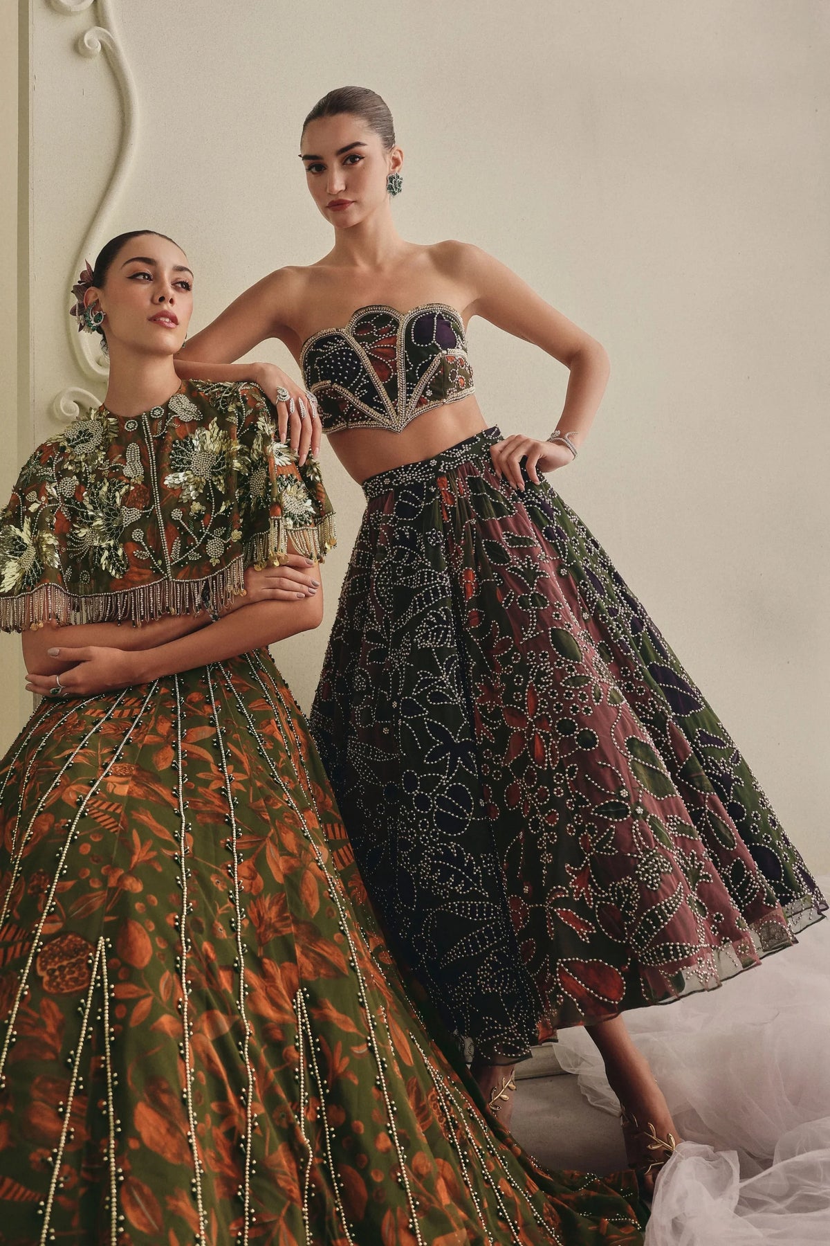 Multicolour Skirt Set