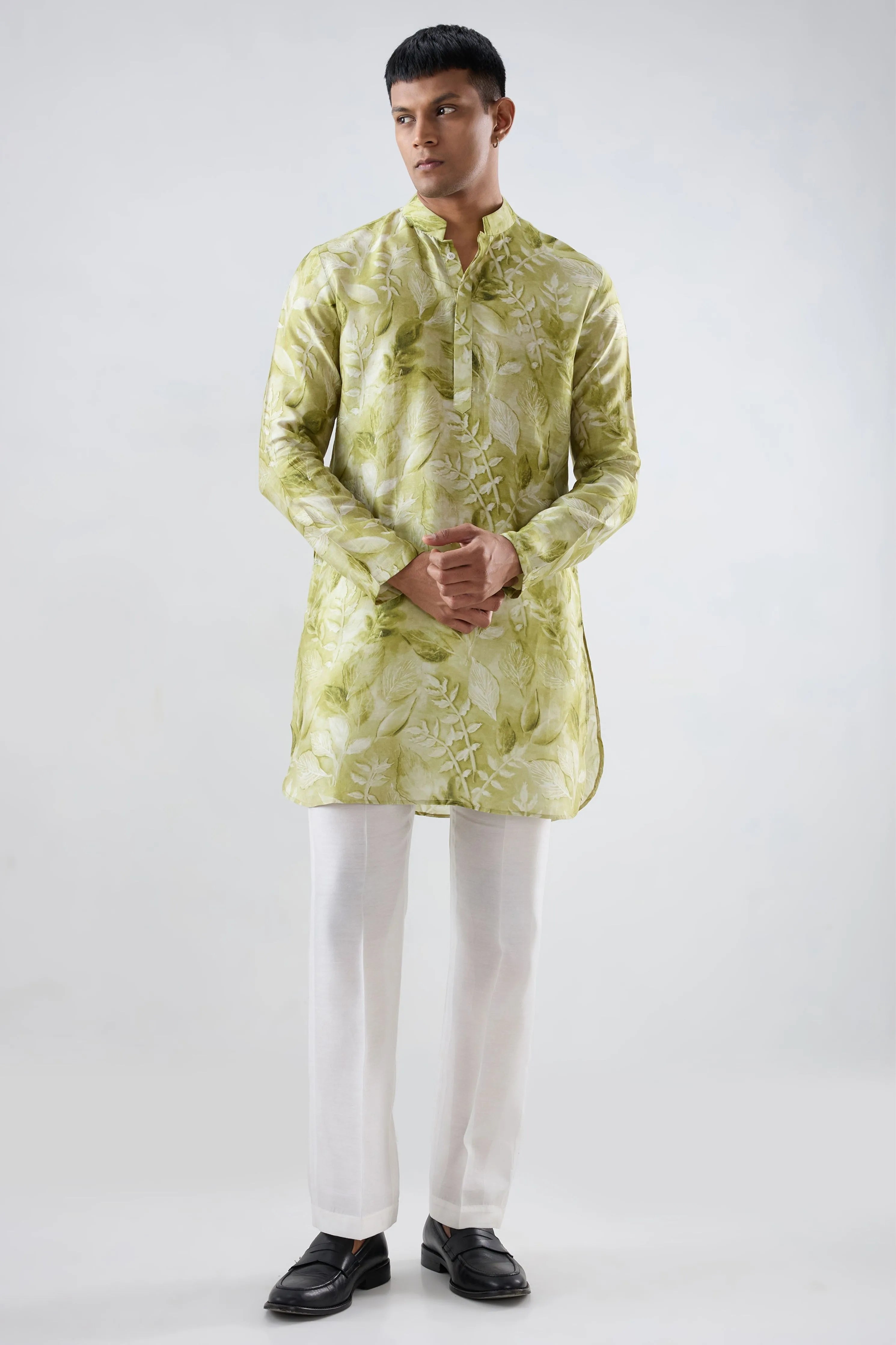 Green Leaf Ecoprint Kurta