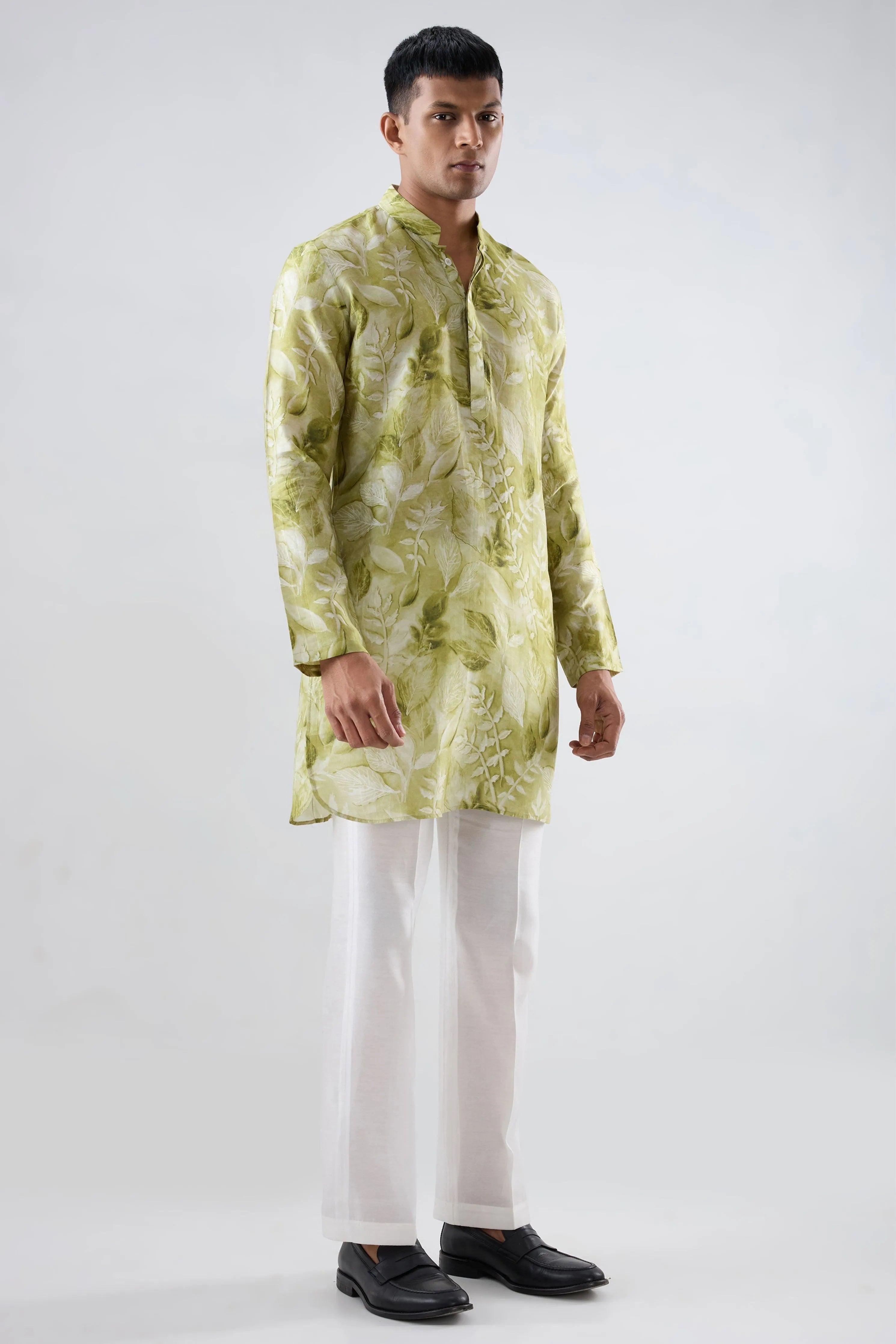Green Leaf Ecoprint Kurta