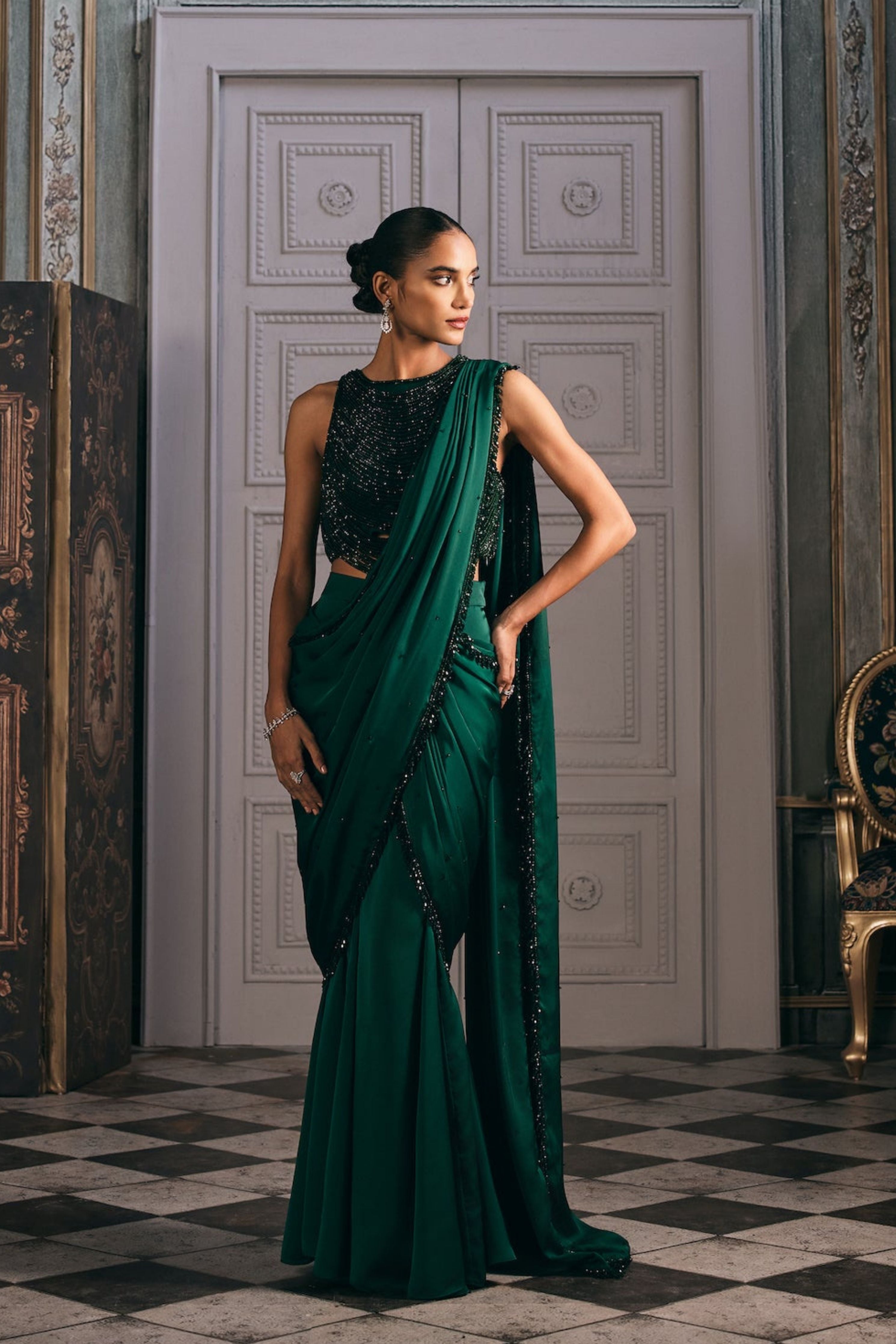 Lustrous Drape Saree