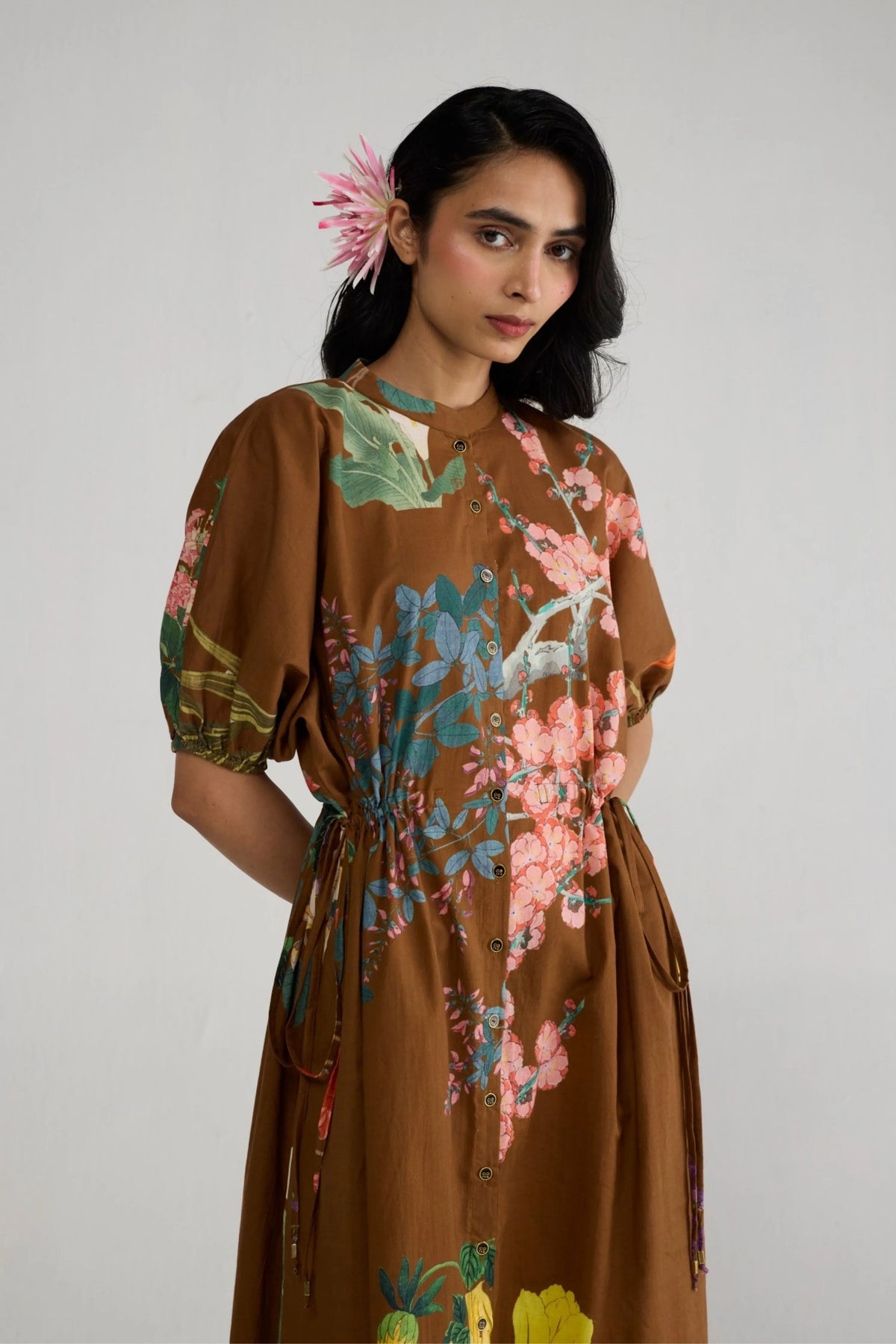 Emi Side Tie Up Dress