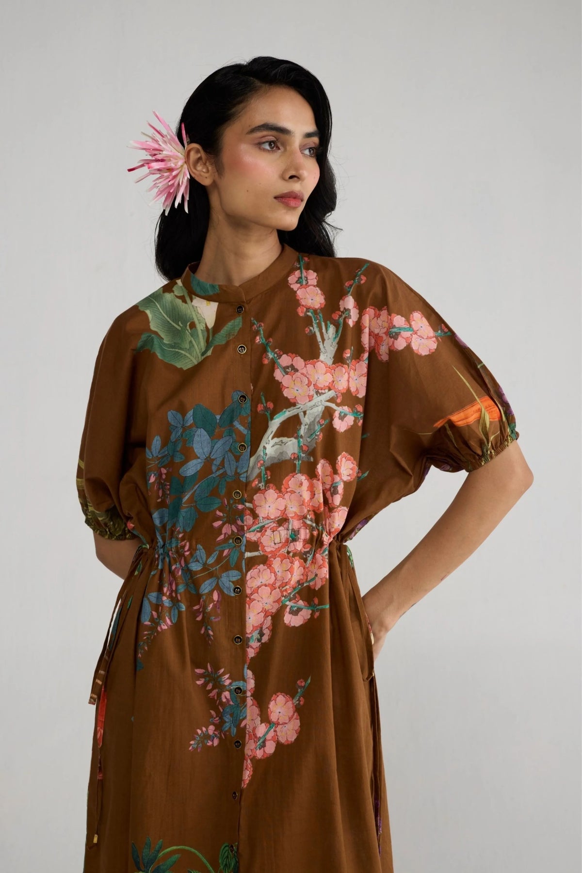 Emi Side Tie Up Dress