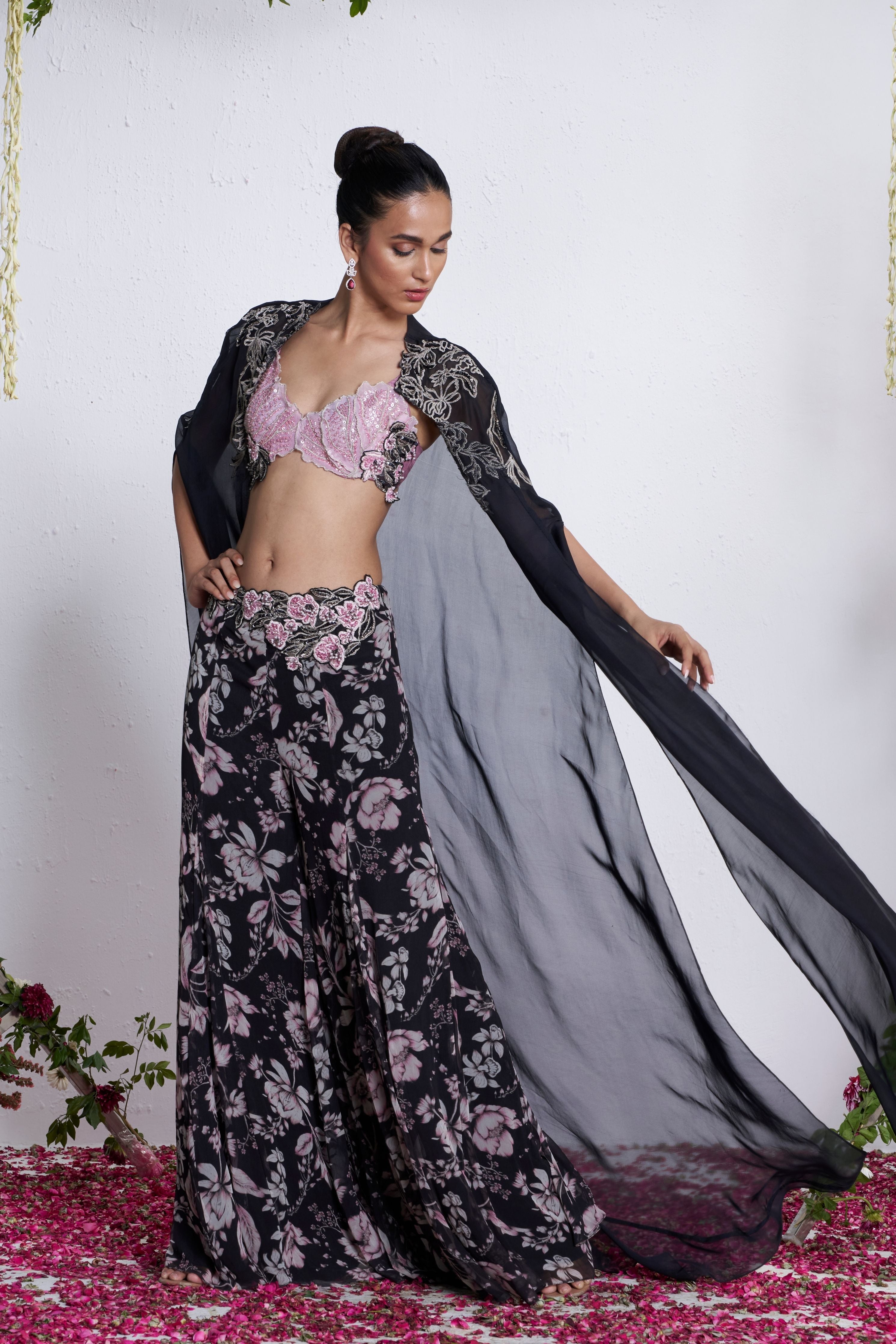 Empress Of Night Sharara Set