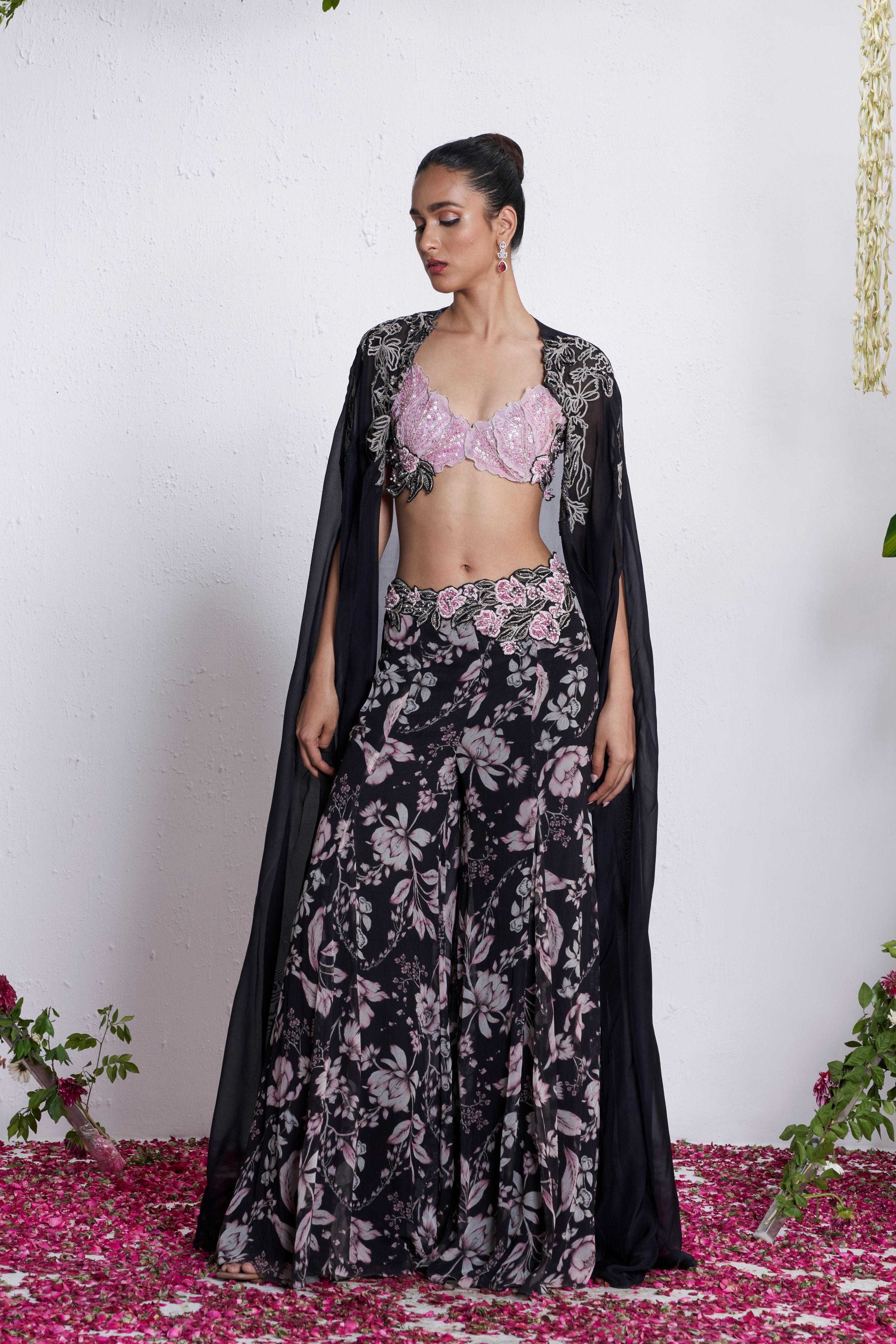 Empress Of Night Sharara Set