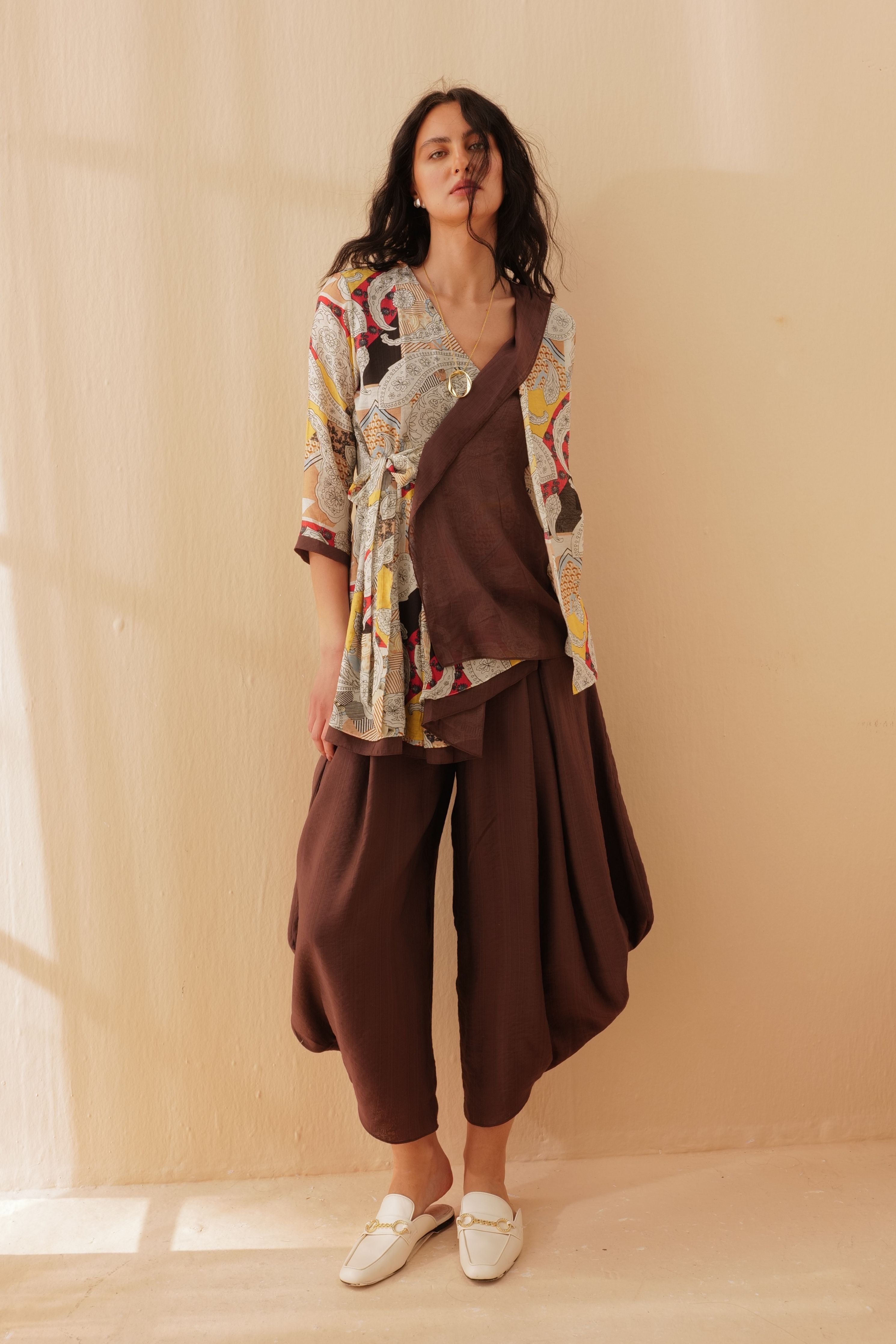 Erina Wrap Tunic Set