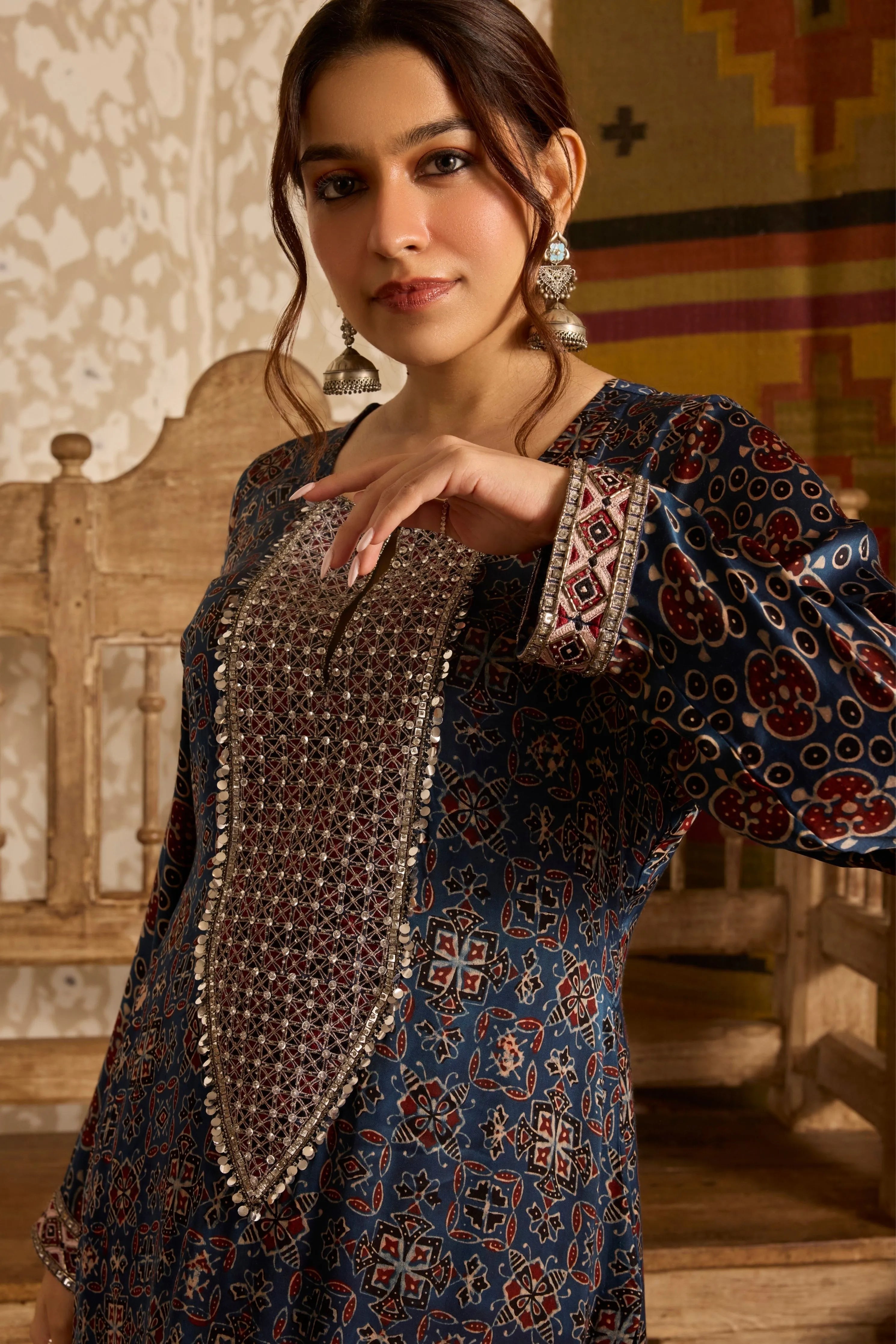 Long Kurta Plazzo Pants Sets