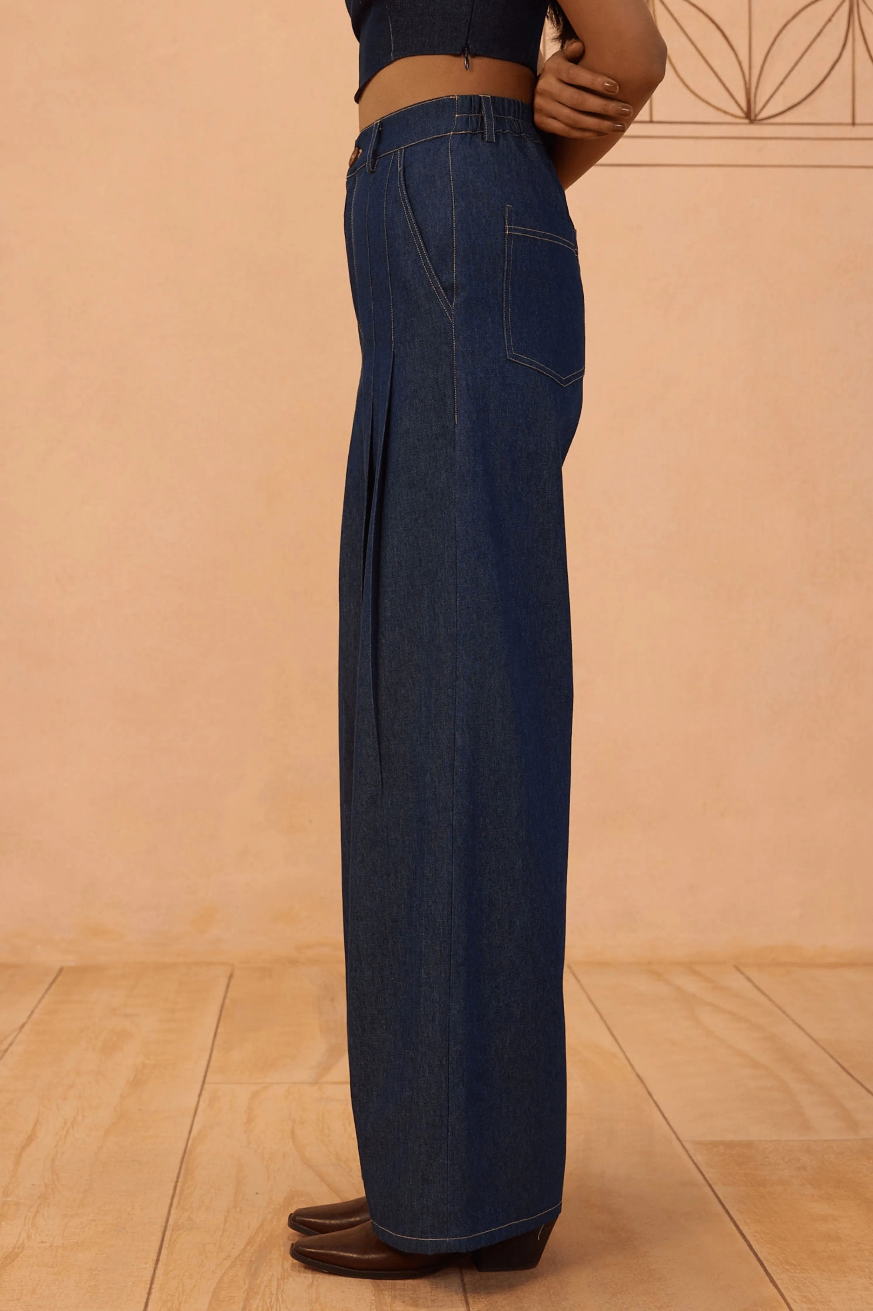 Heirloom Sustainable Denim Pleated Jeans