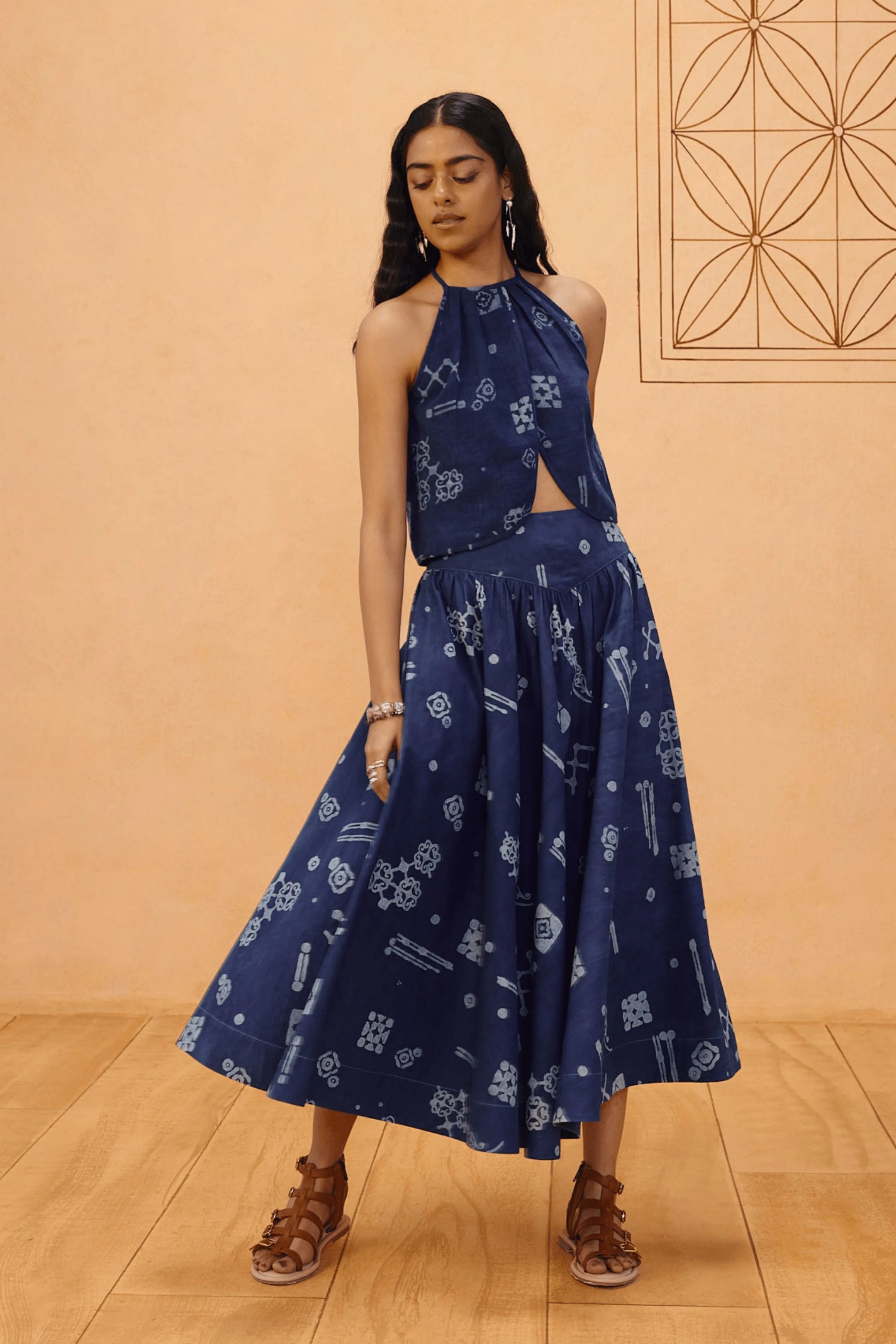 Garden Of Harmony Organic Cotton Maxi Skirt