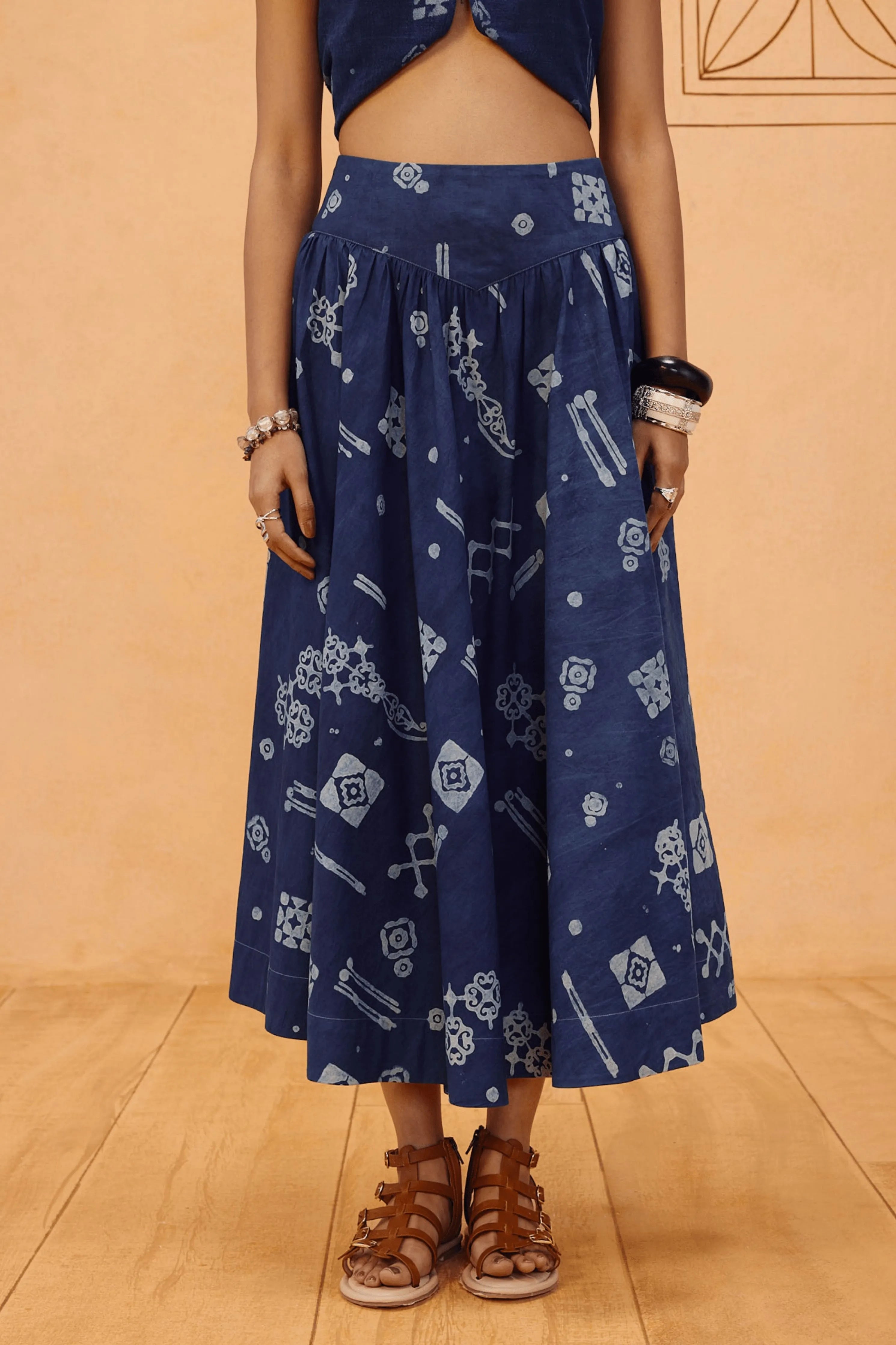 Garden Of Harmony Organic Cotton Maxi Skirt