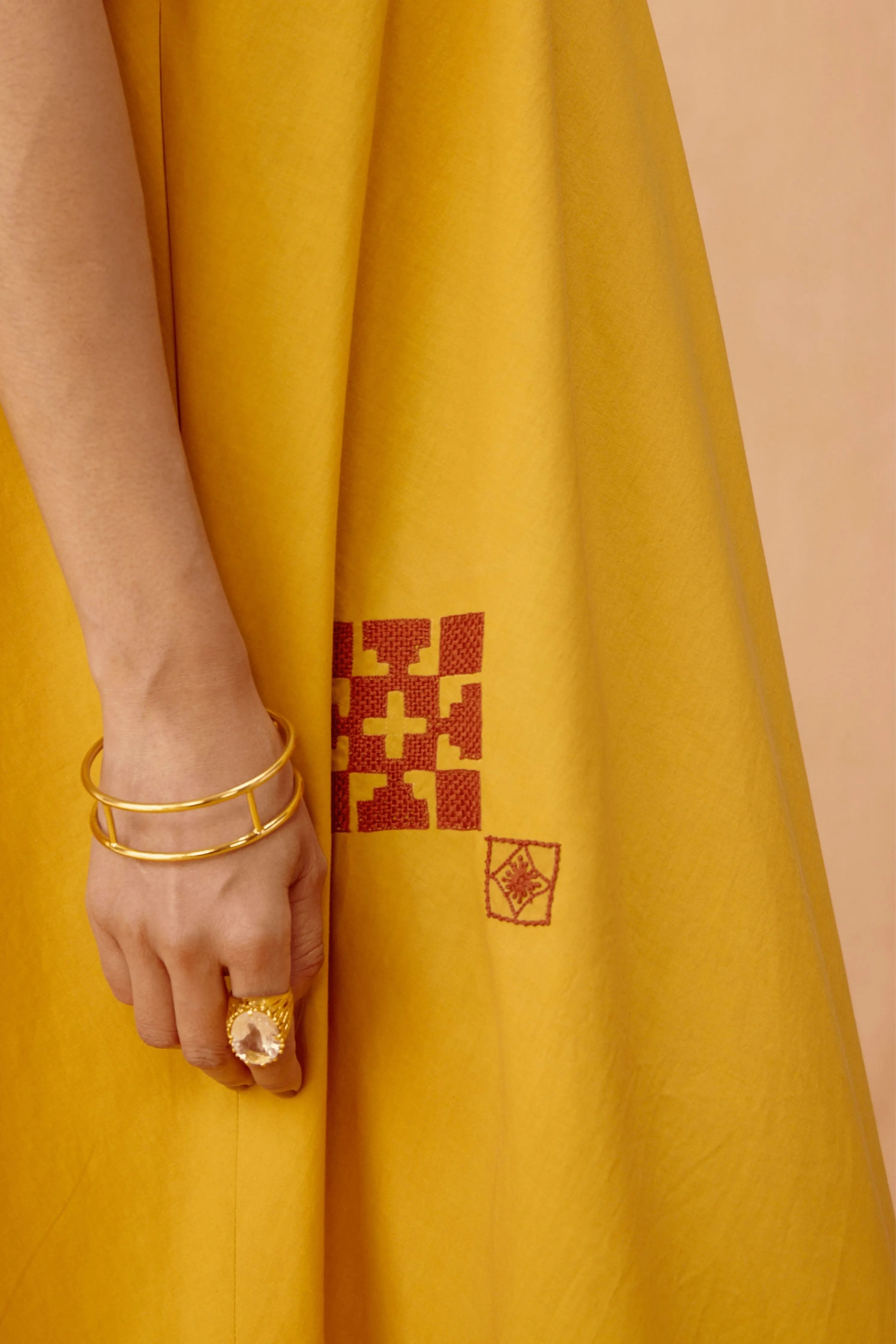 Golden Ghar Organic Cotton Maxi Dress