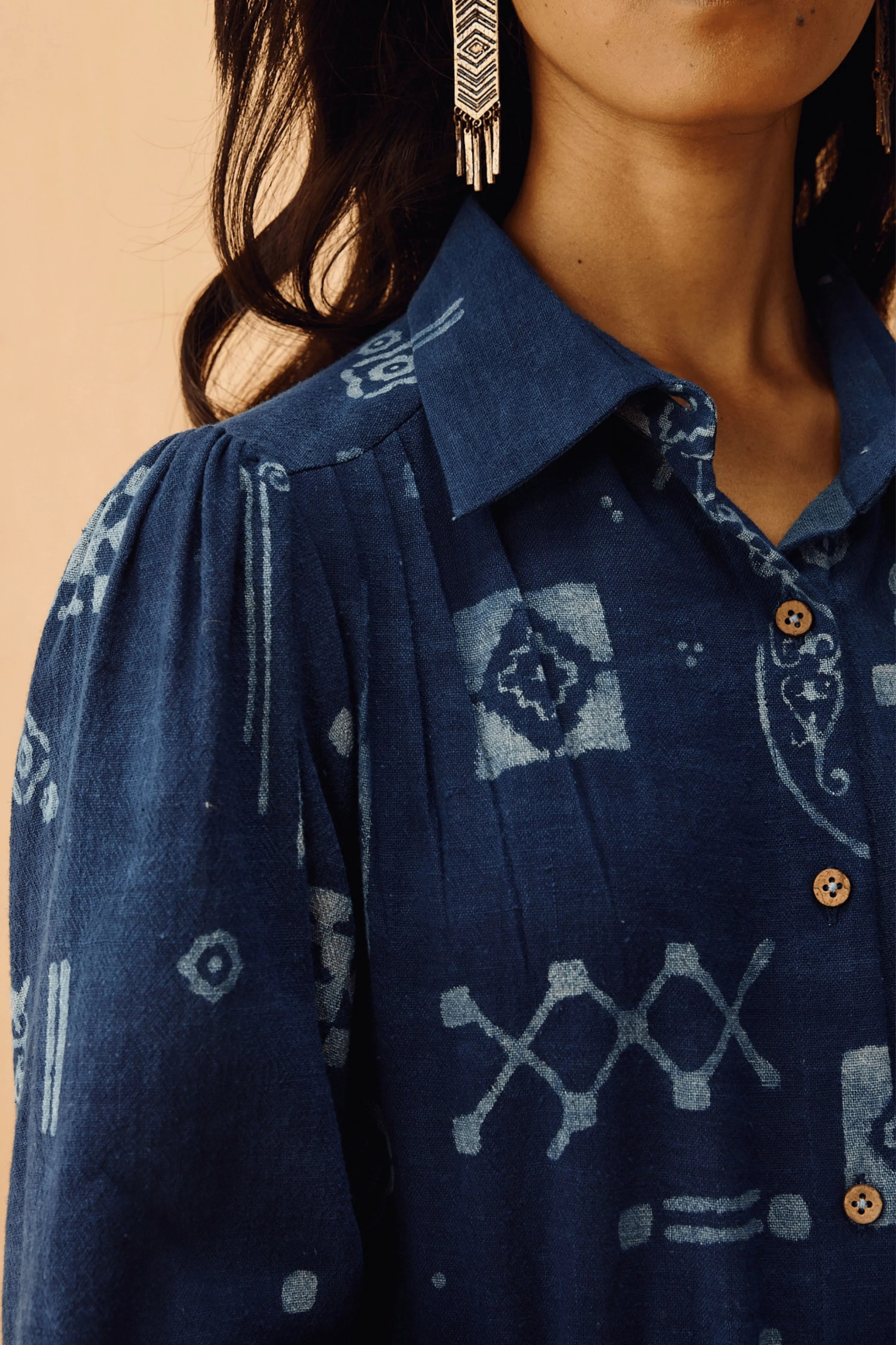 Everyday Heirloom Handspun Handwoven Organic Cotton Maxi Dress