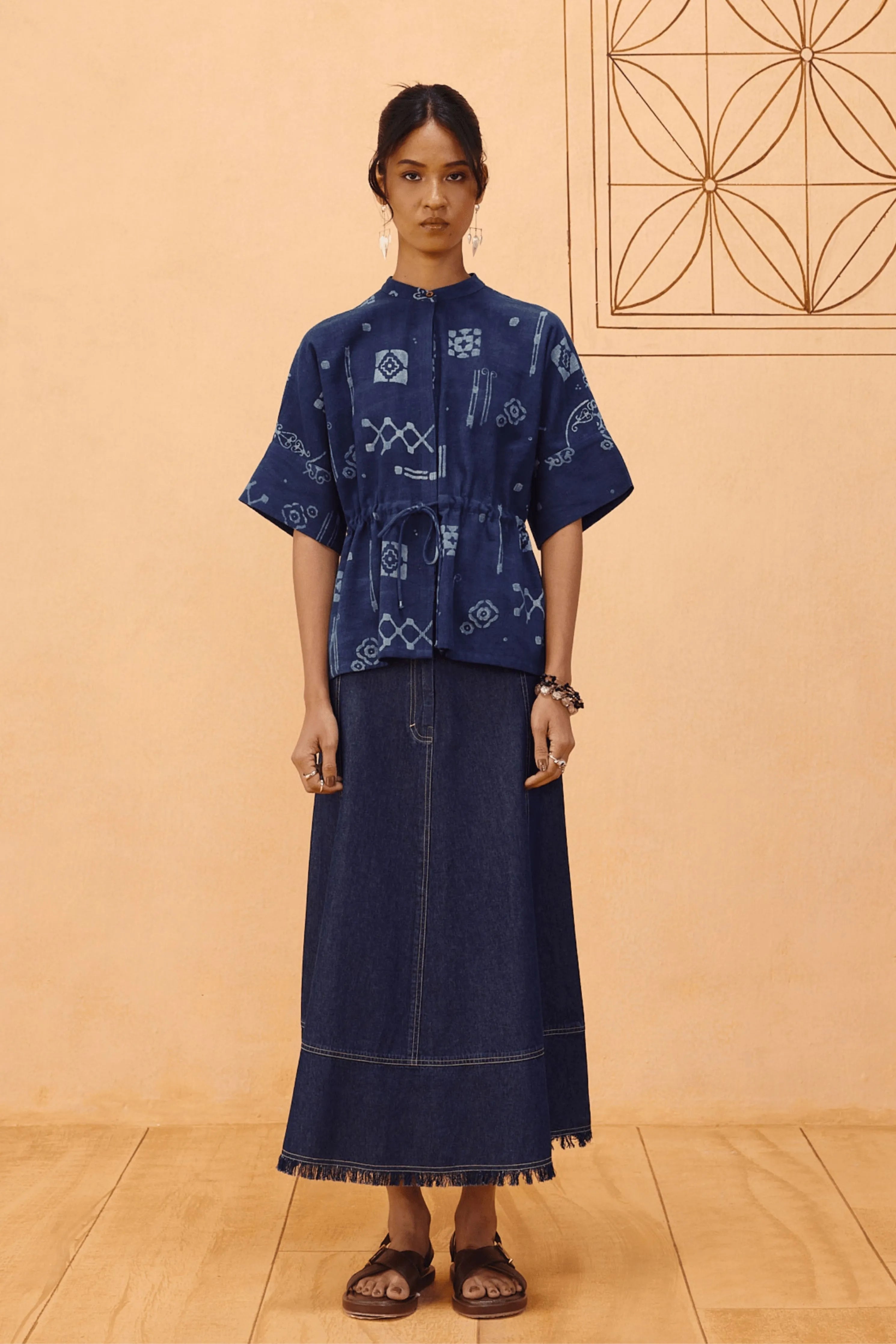 Rooted Beginnings Kala Cotton Peplum Top
