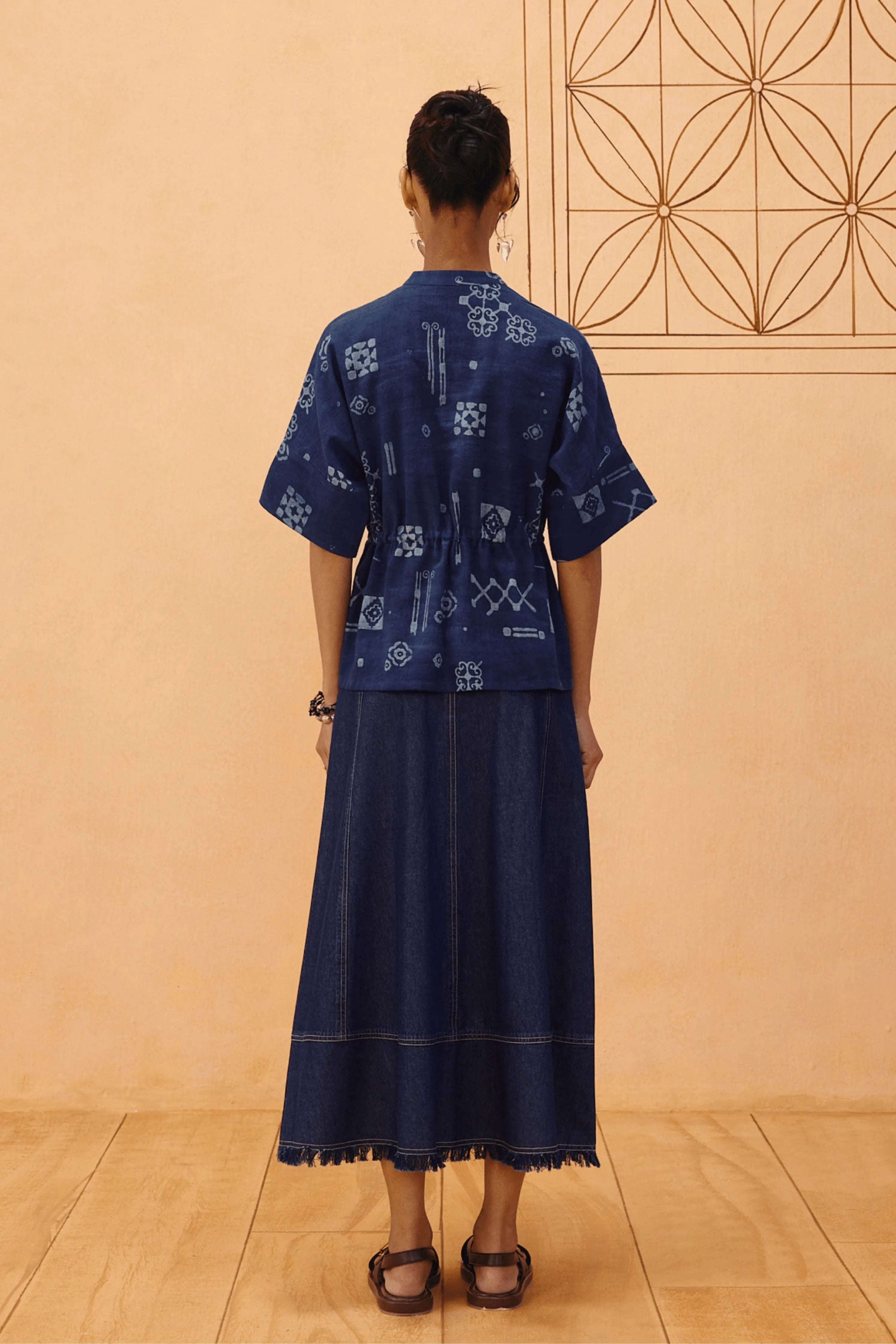 Rooted Beginnings Kala Cotton Peplum Top