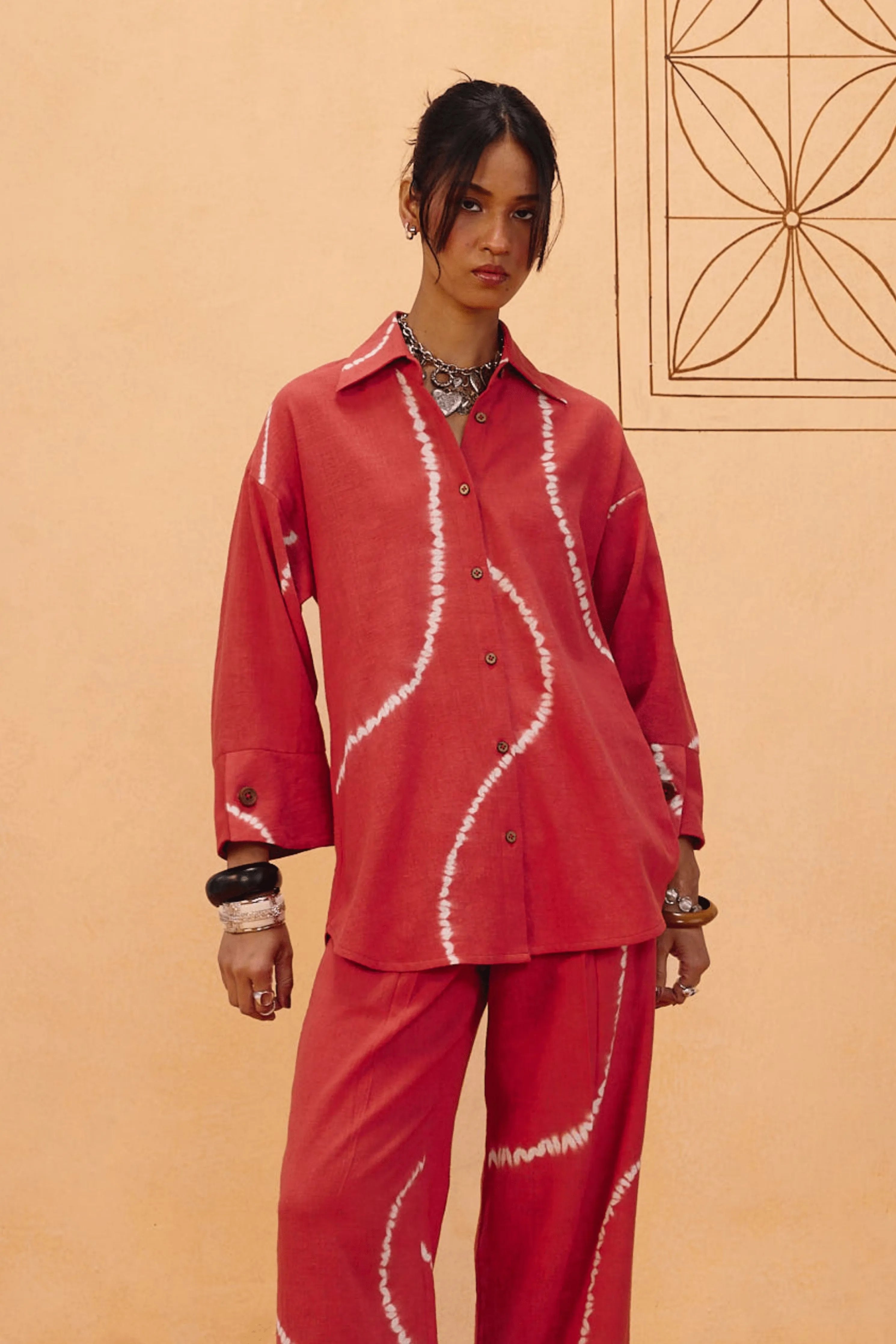 The Path Handspun Handwoven Tie Dye Shirt