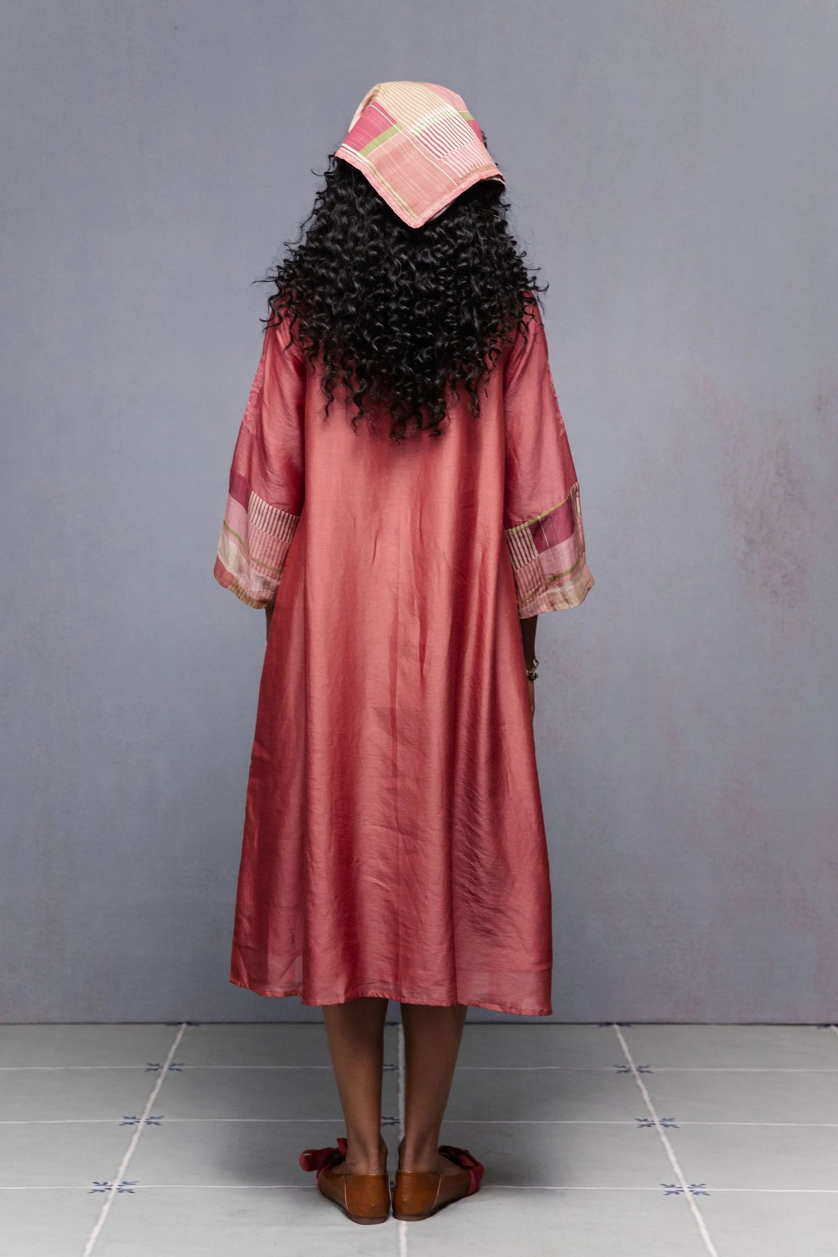 Vine Dress In Peach