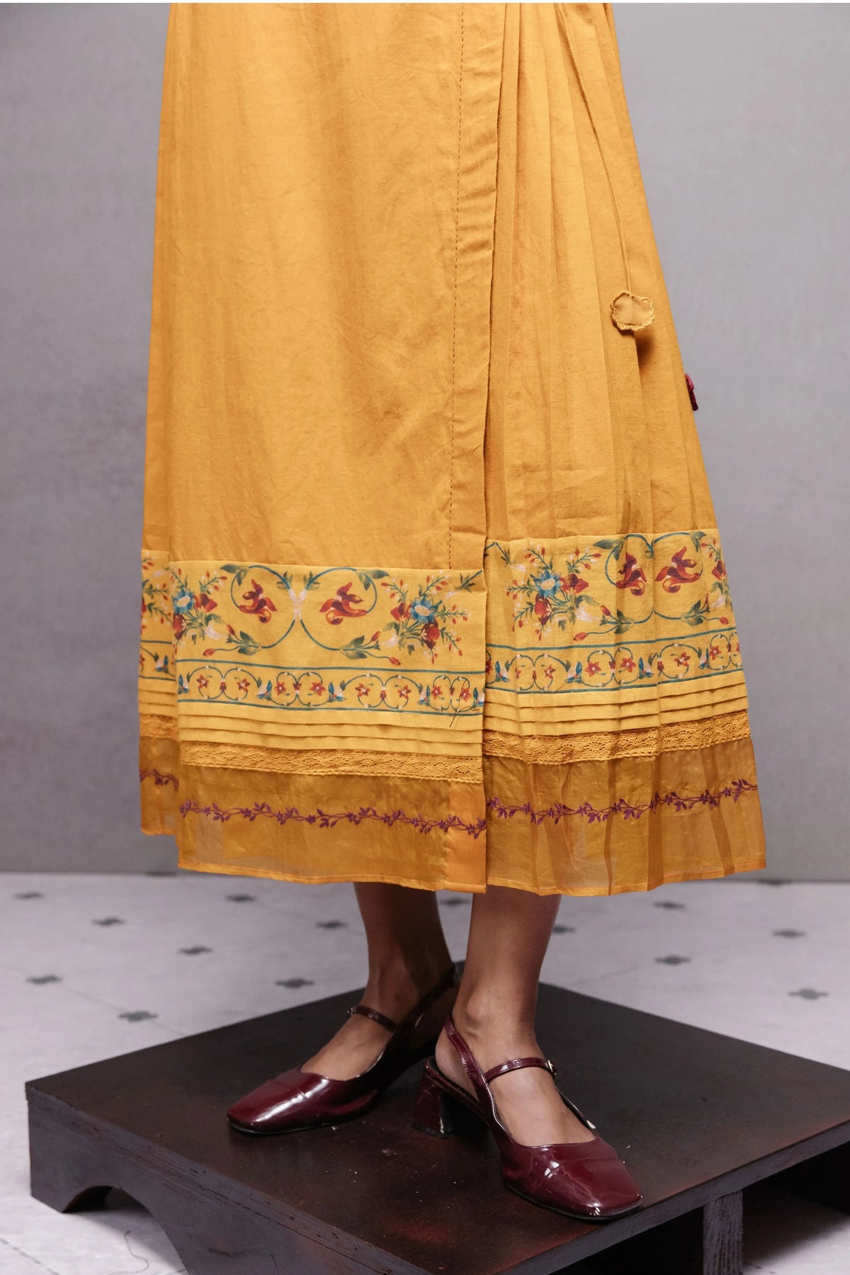 Jama Dress In Mustard