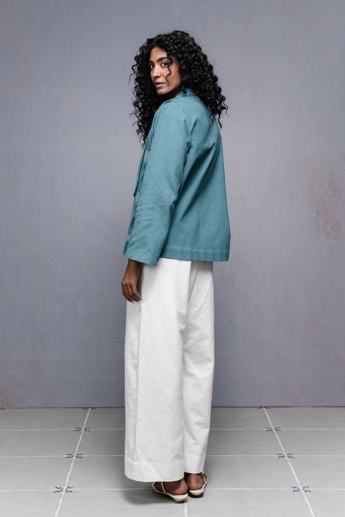 Selvage Jacket Set Blue