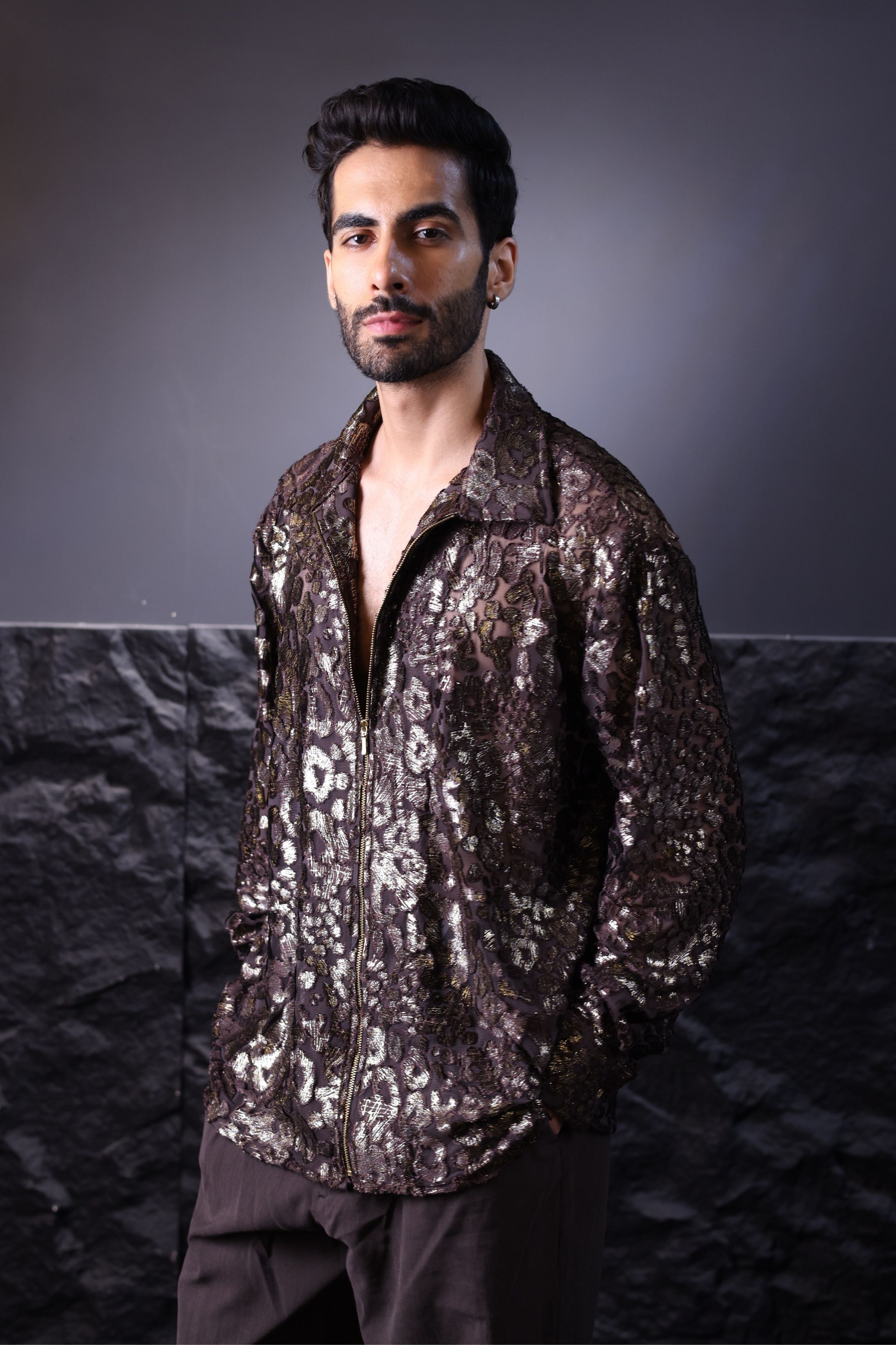 Brown Velvet Shirt