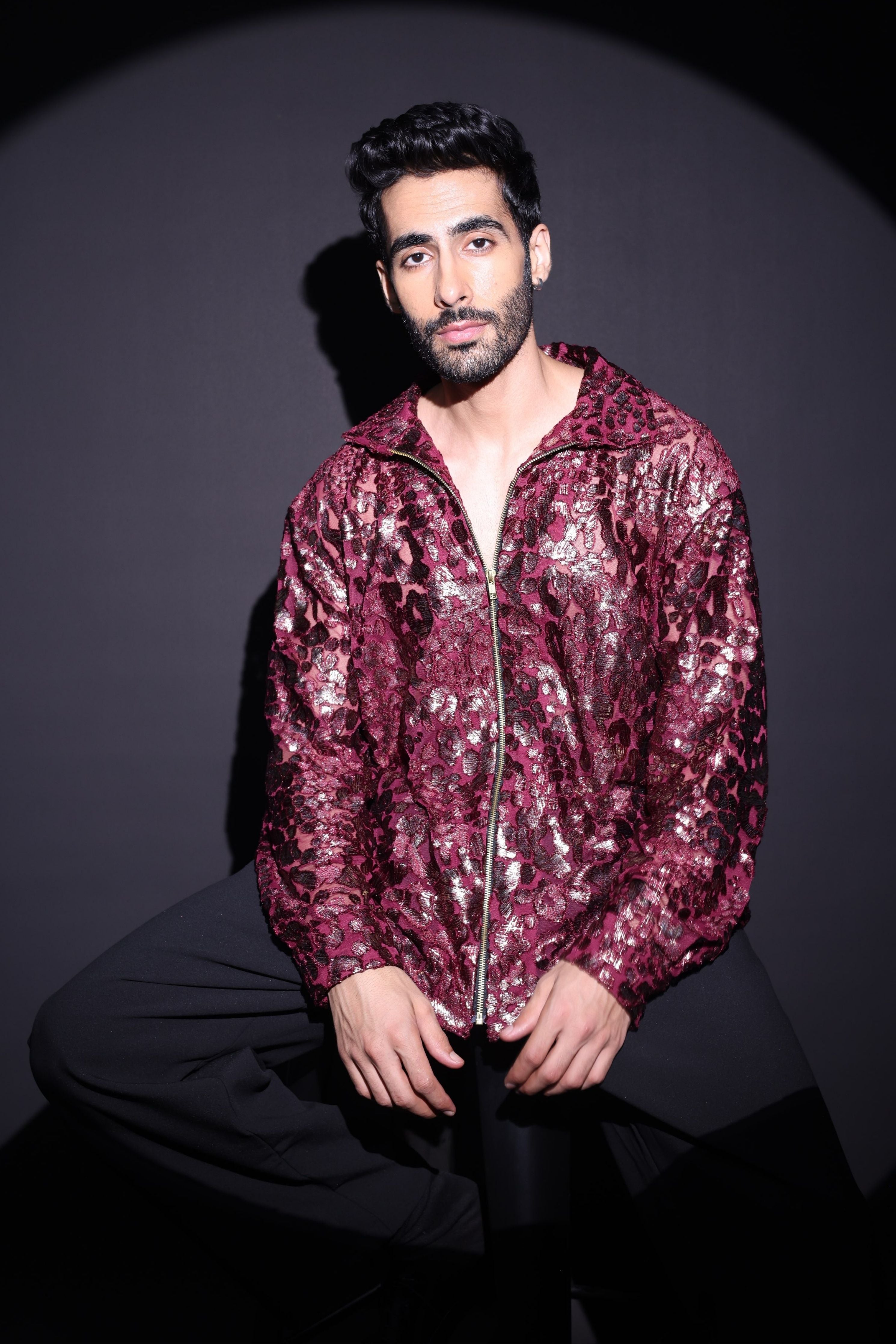 Maroon Velevt Shirt