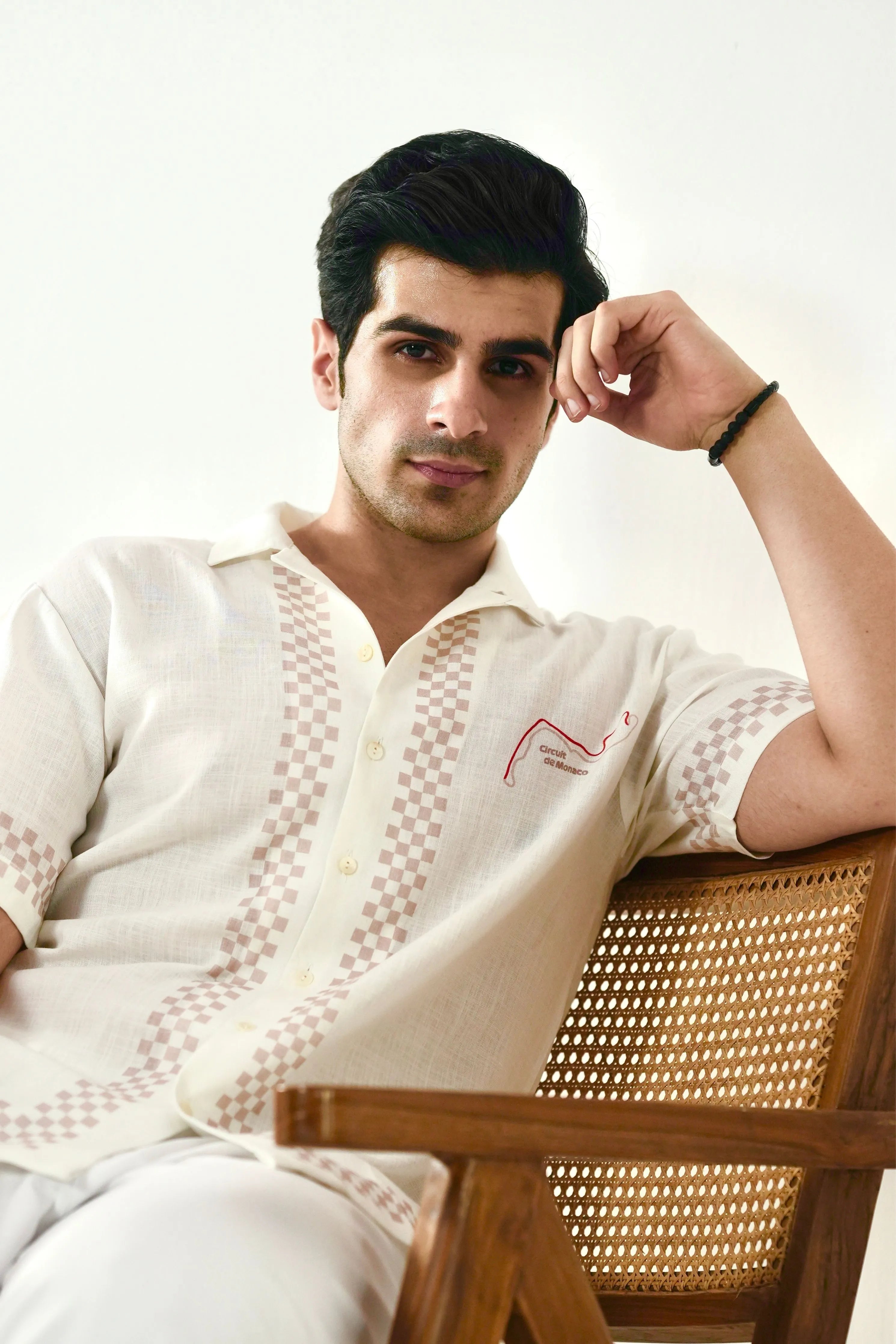 White Monaco Cuban Collar Shirt