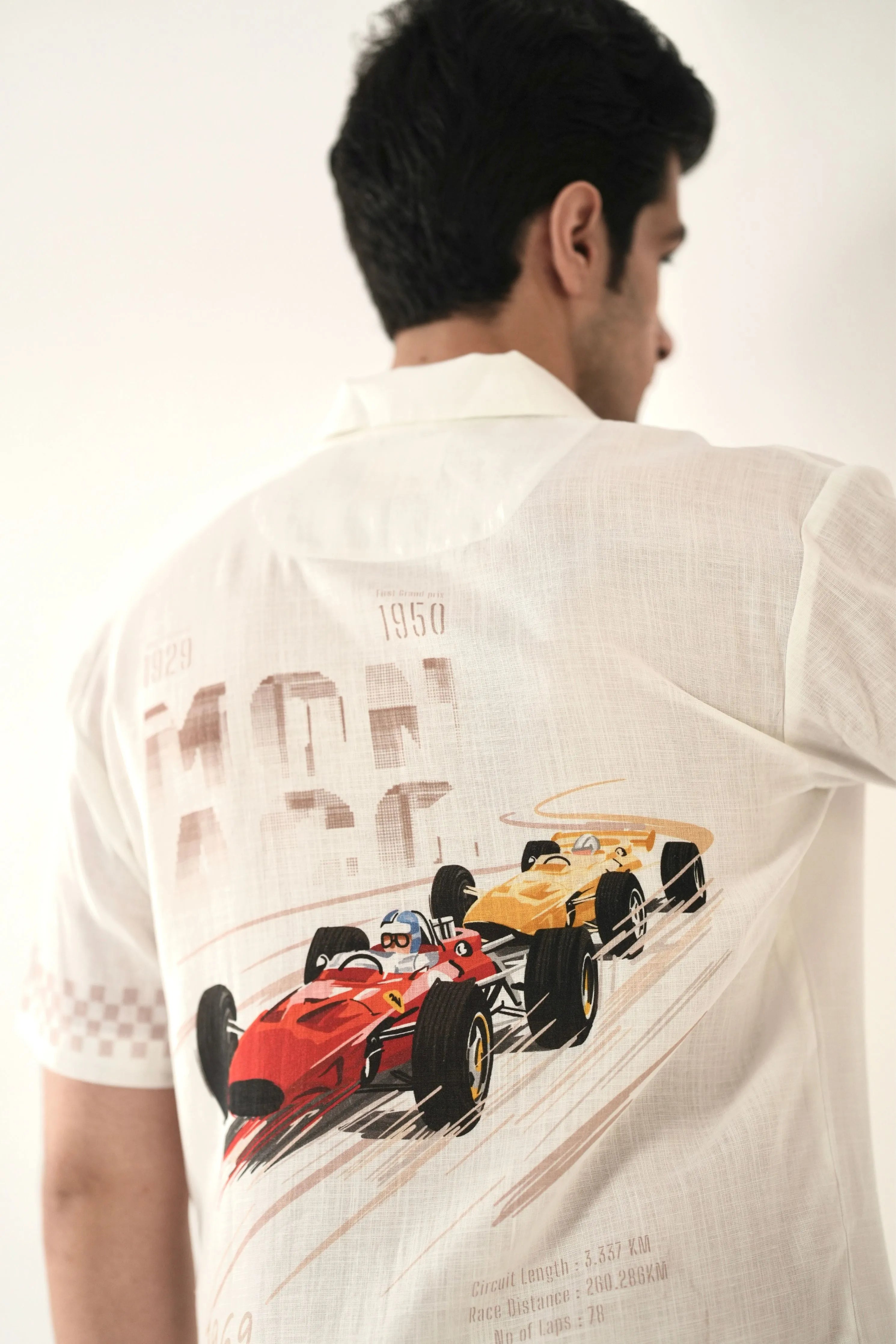 White Monaco Cuban Collar Shirt