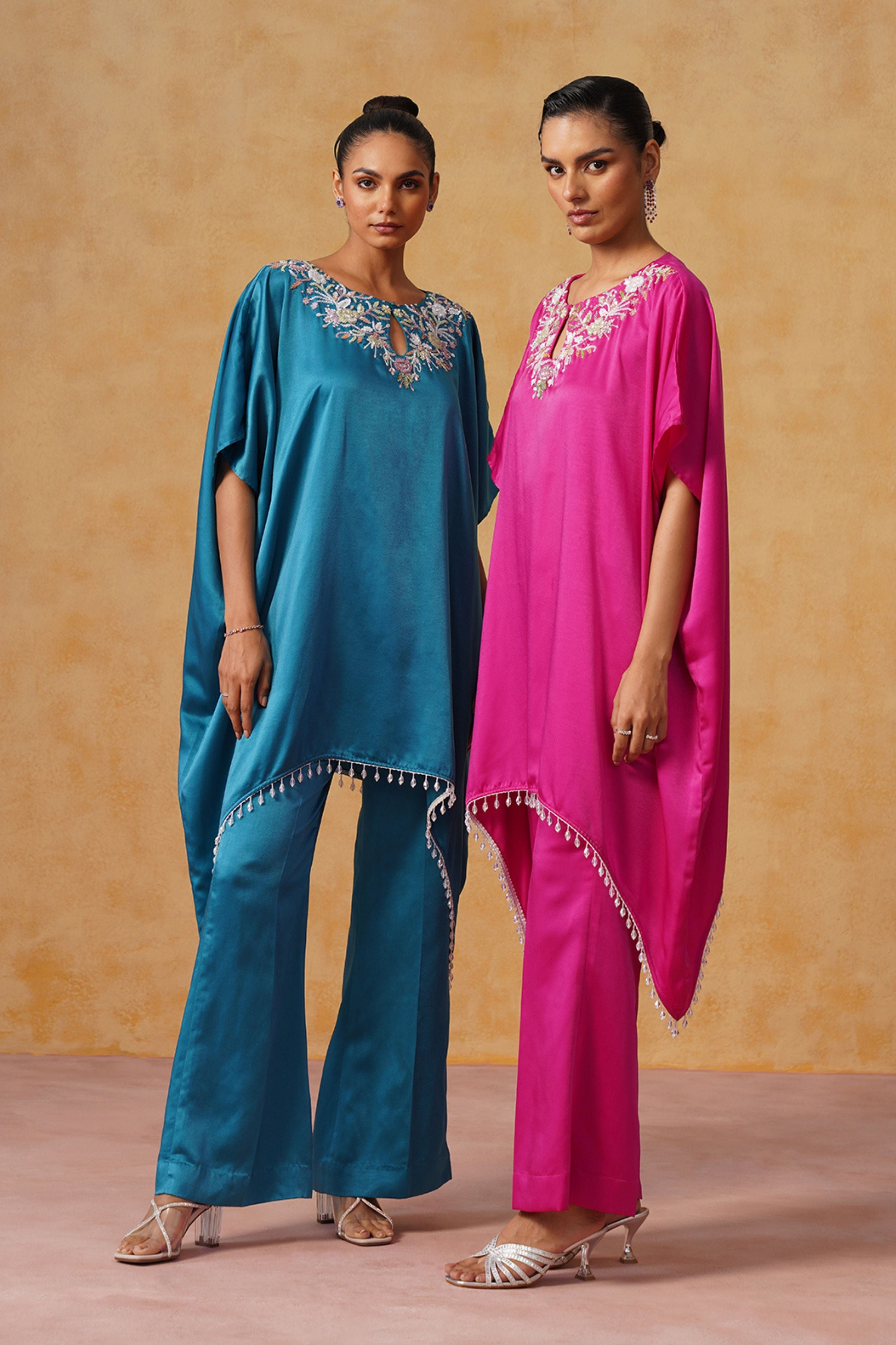Amara Fuschia Kaftan Co-ord Set