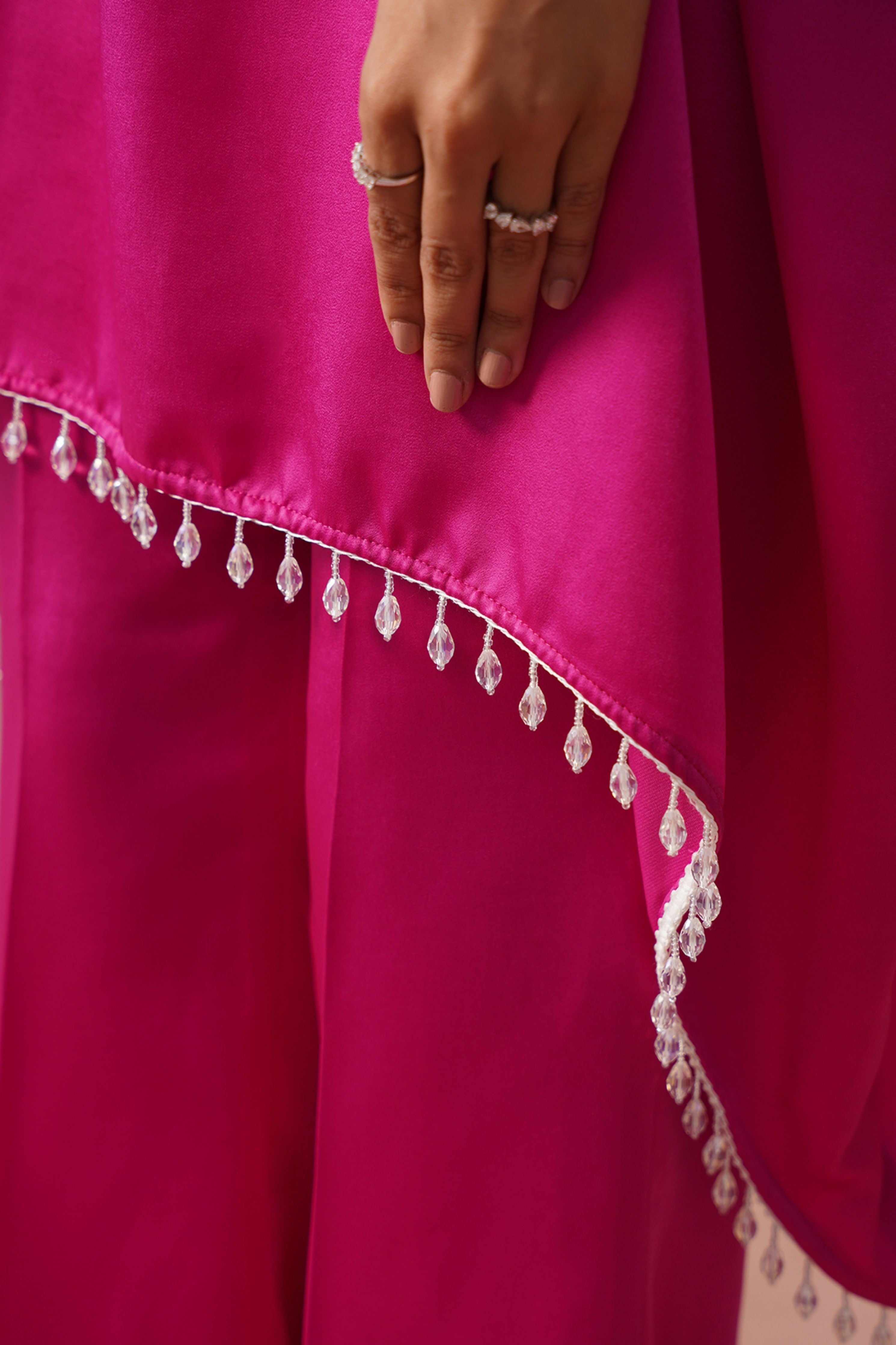 Amara Fuschia Kaftan Co-ord Set