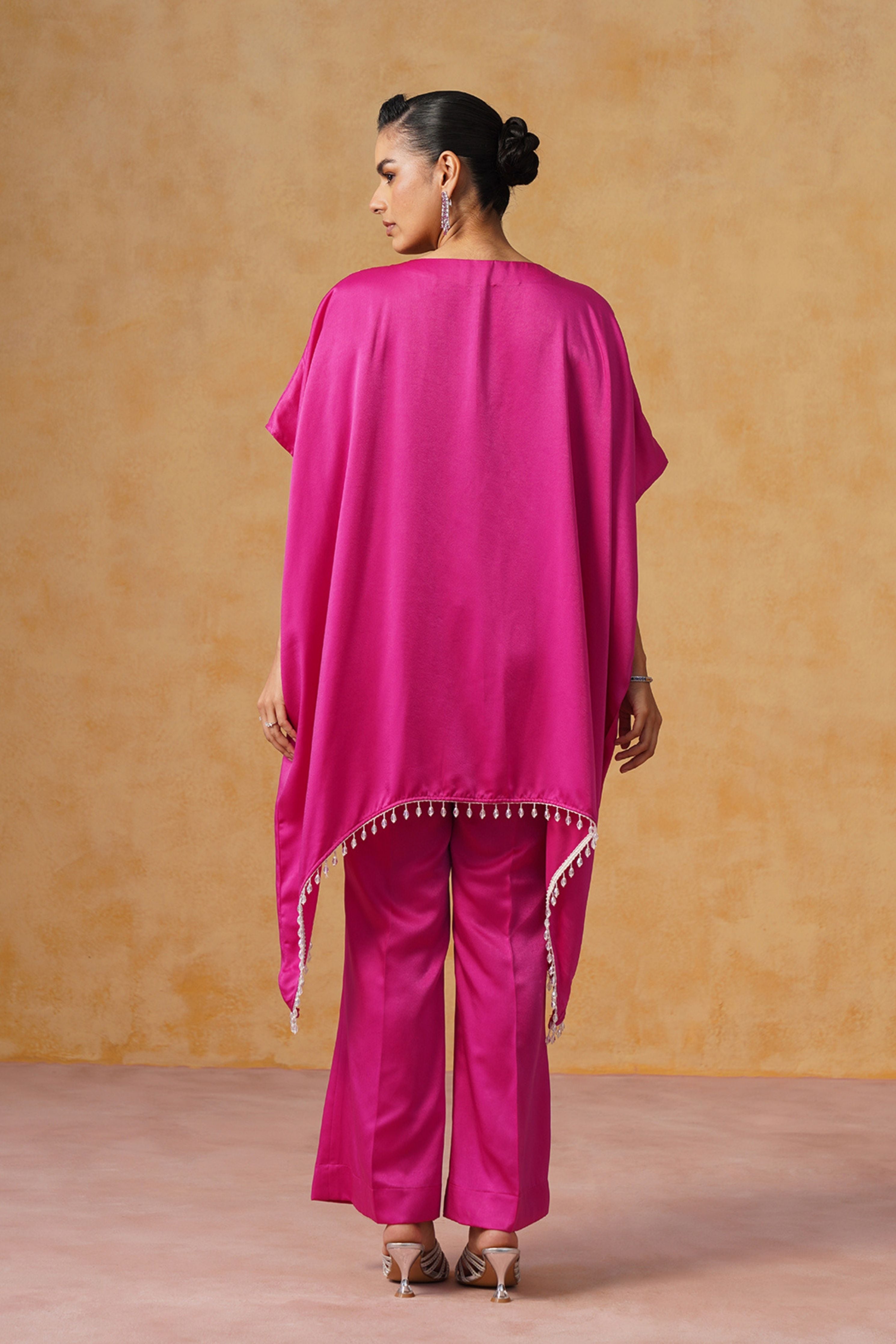 Amara Fuschia Kaftan Co-ord Set