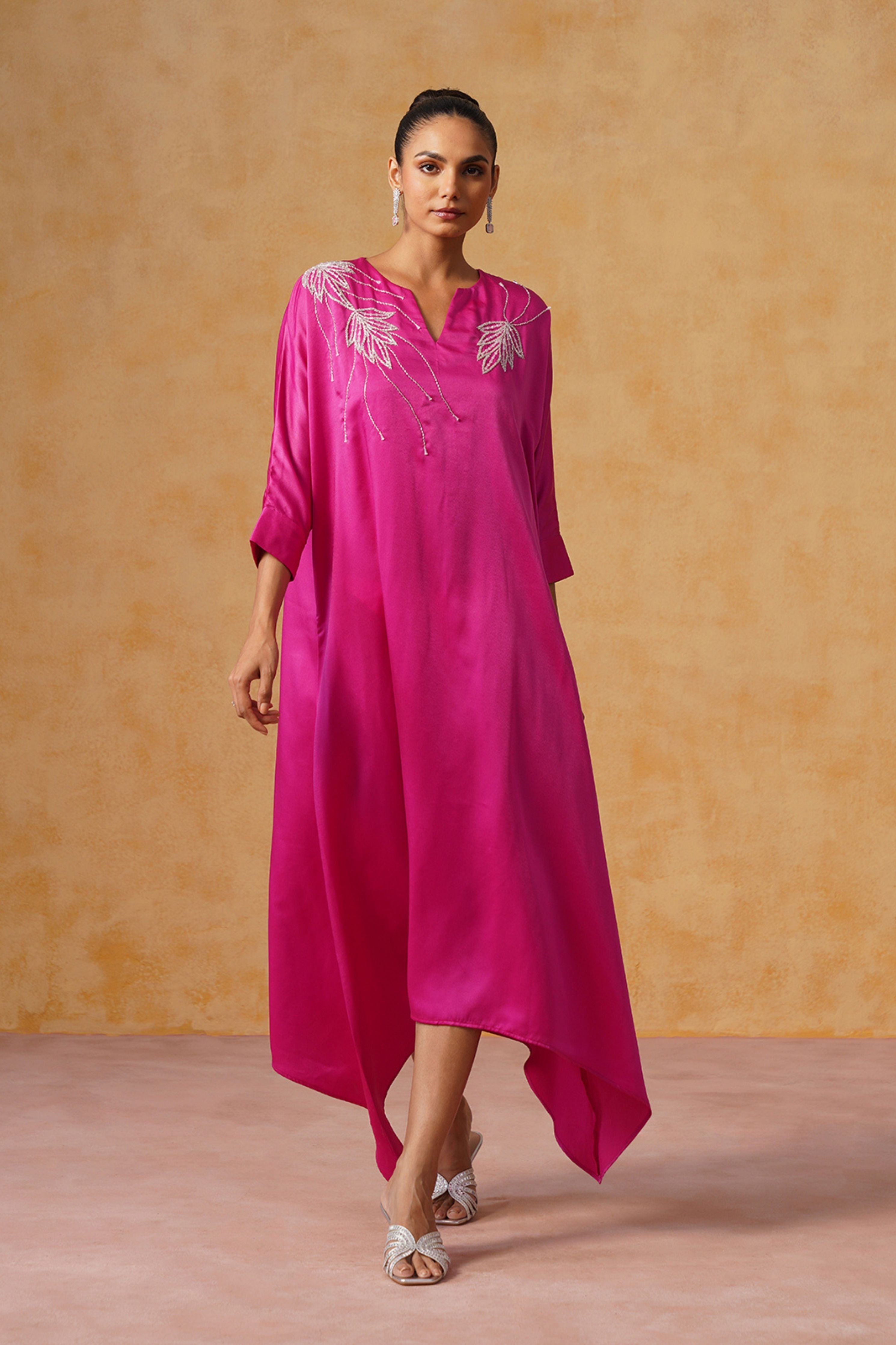 Zara Pink Kaftan Dress