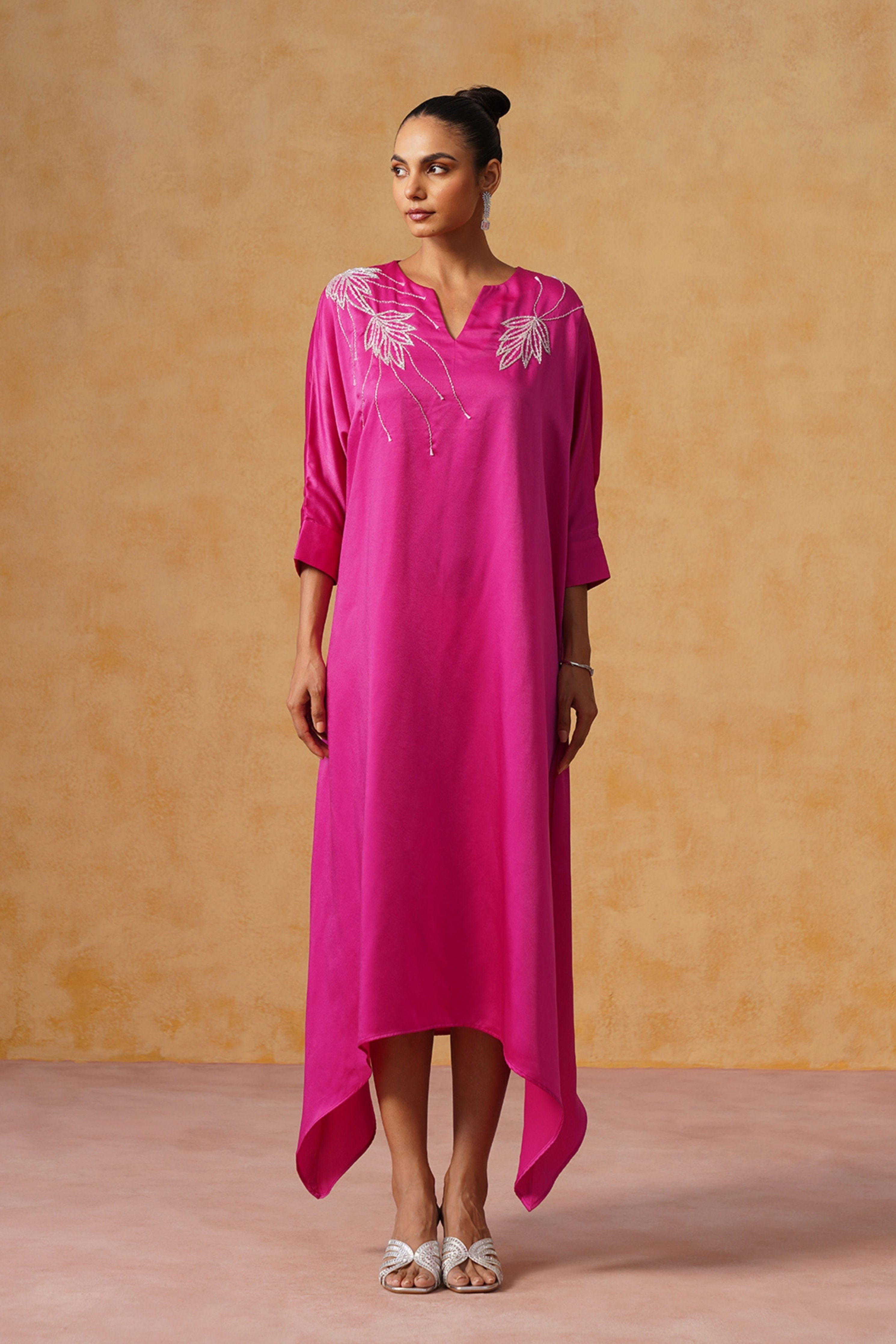 Zara Pink Kaftan Dress
