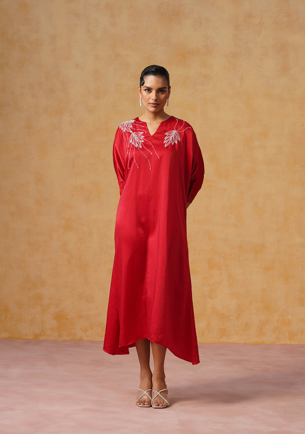 Zara Red Kaftan Dress
