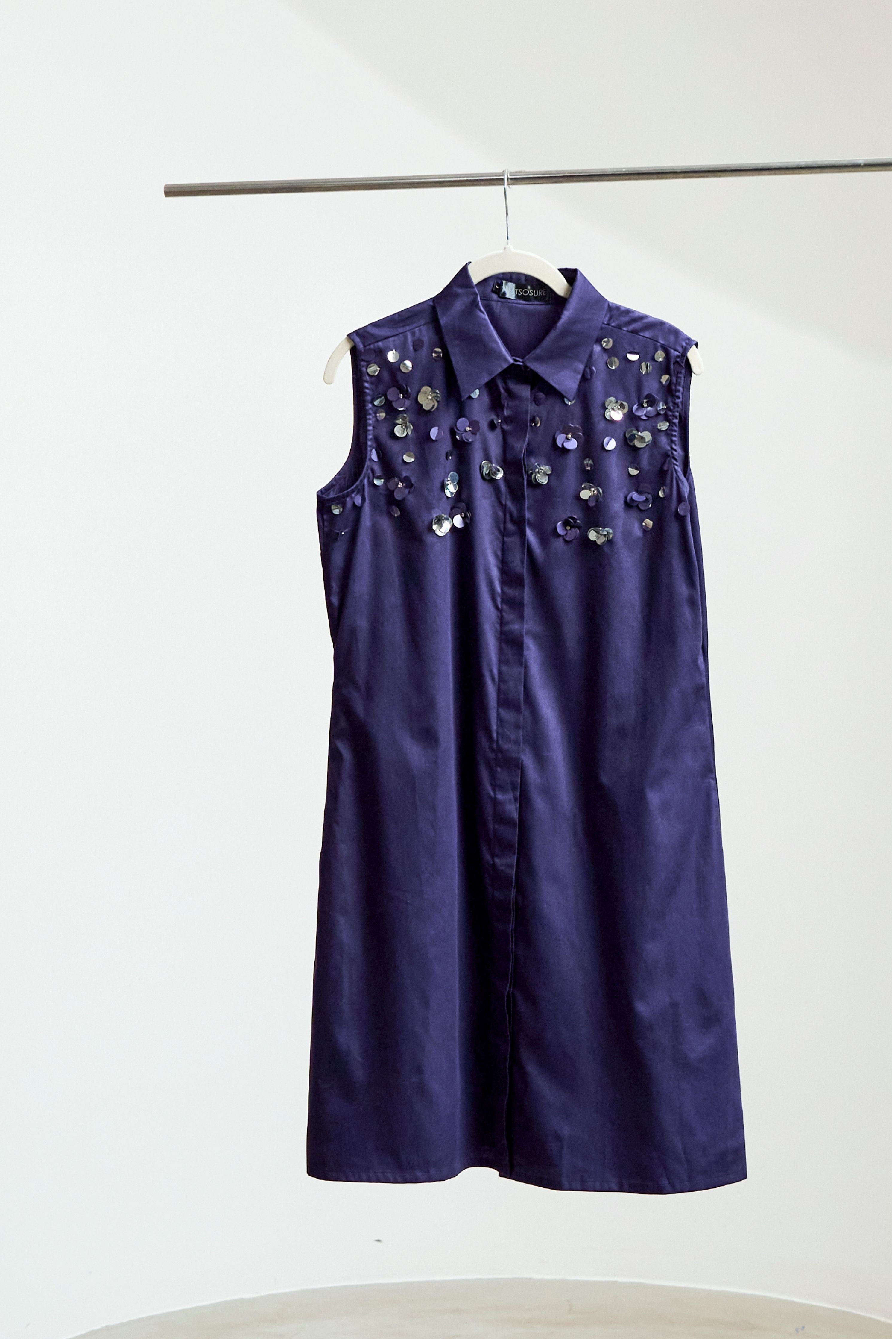 Purple Flower Scatter Dress