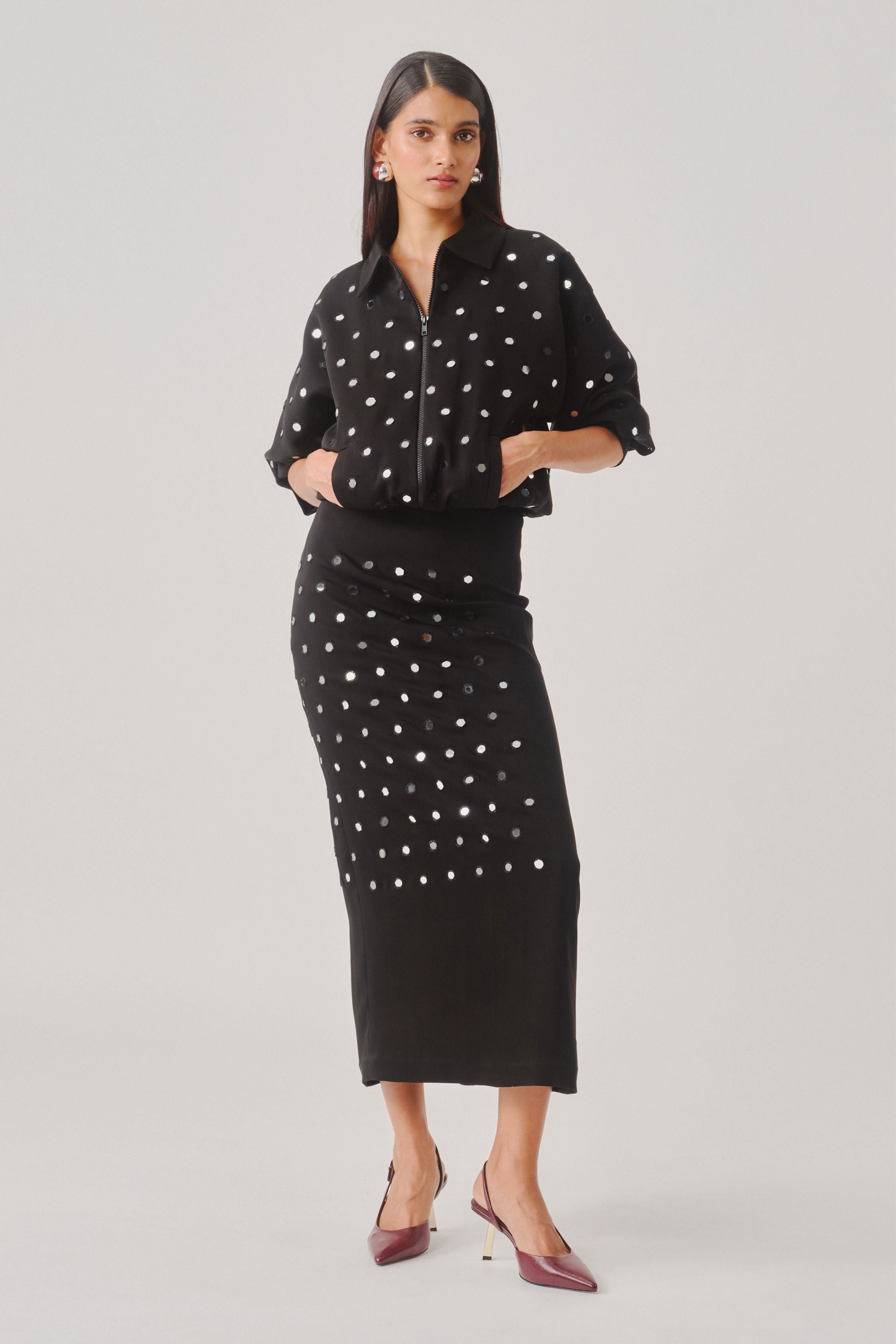 Black Constellation Skirt