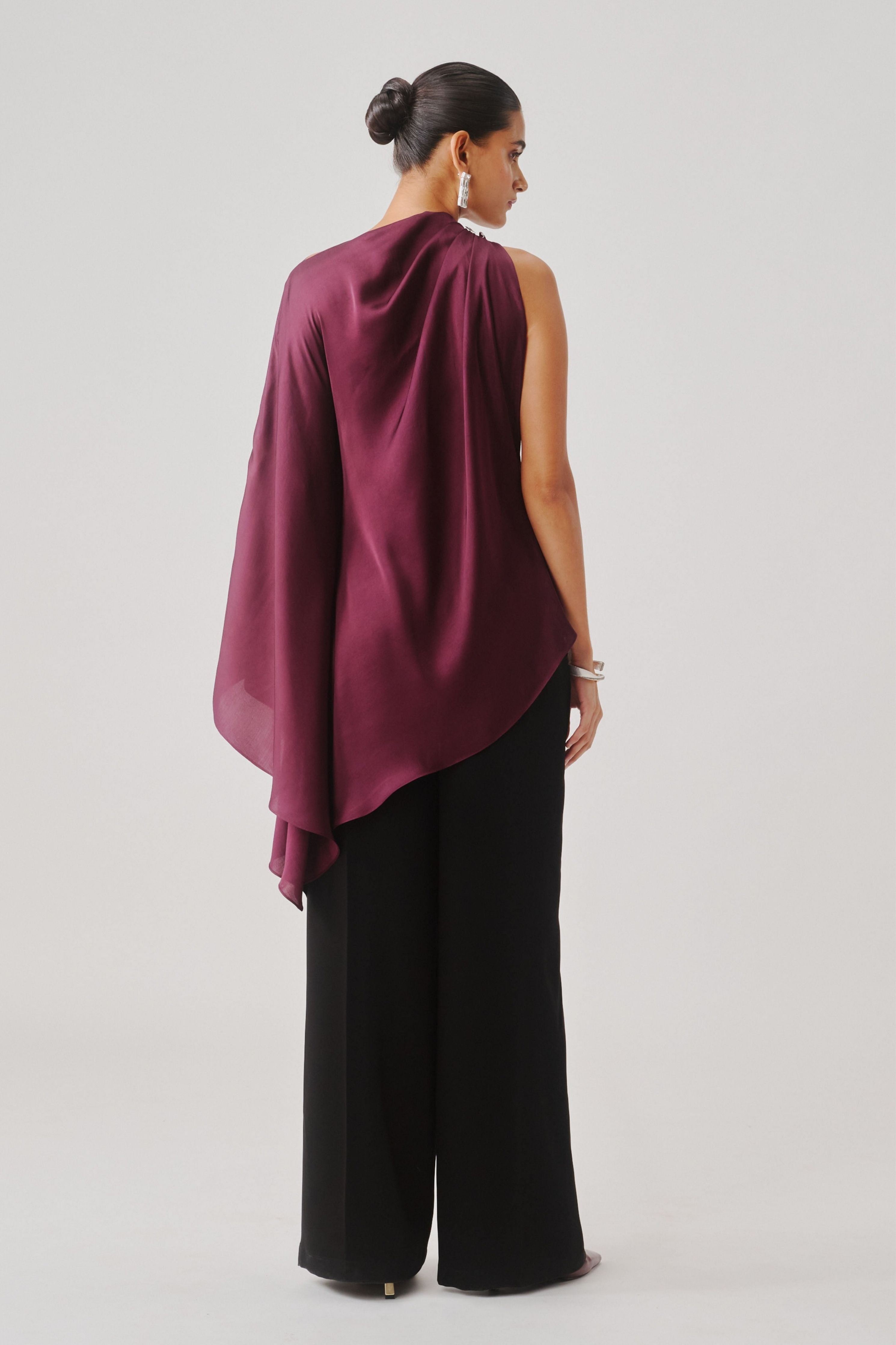 Dark Plum Drape Top