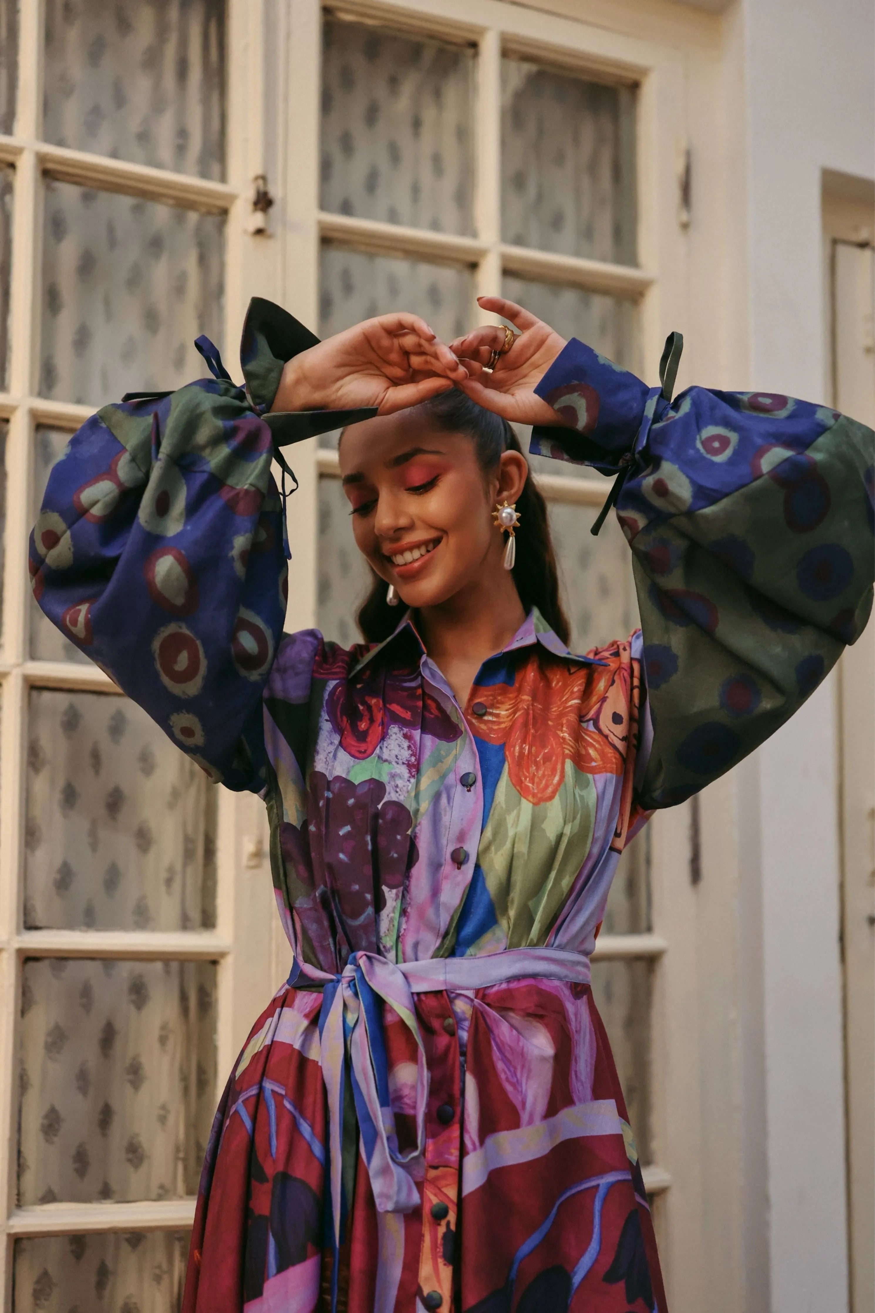 Satrangi Saga Dress