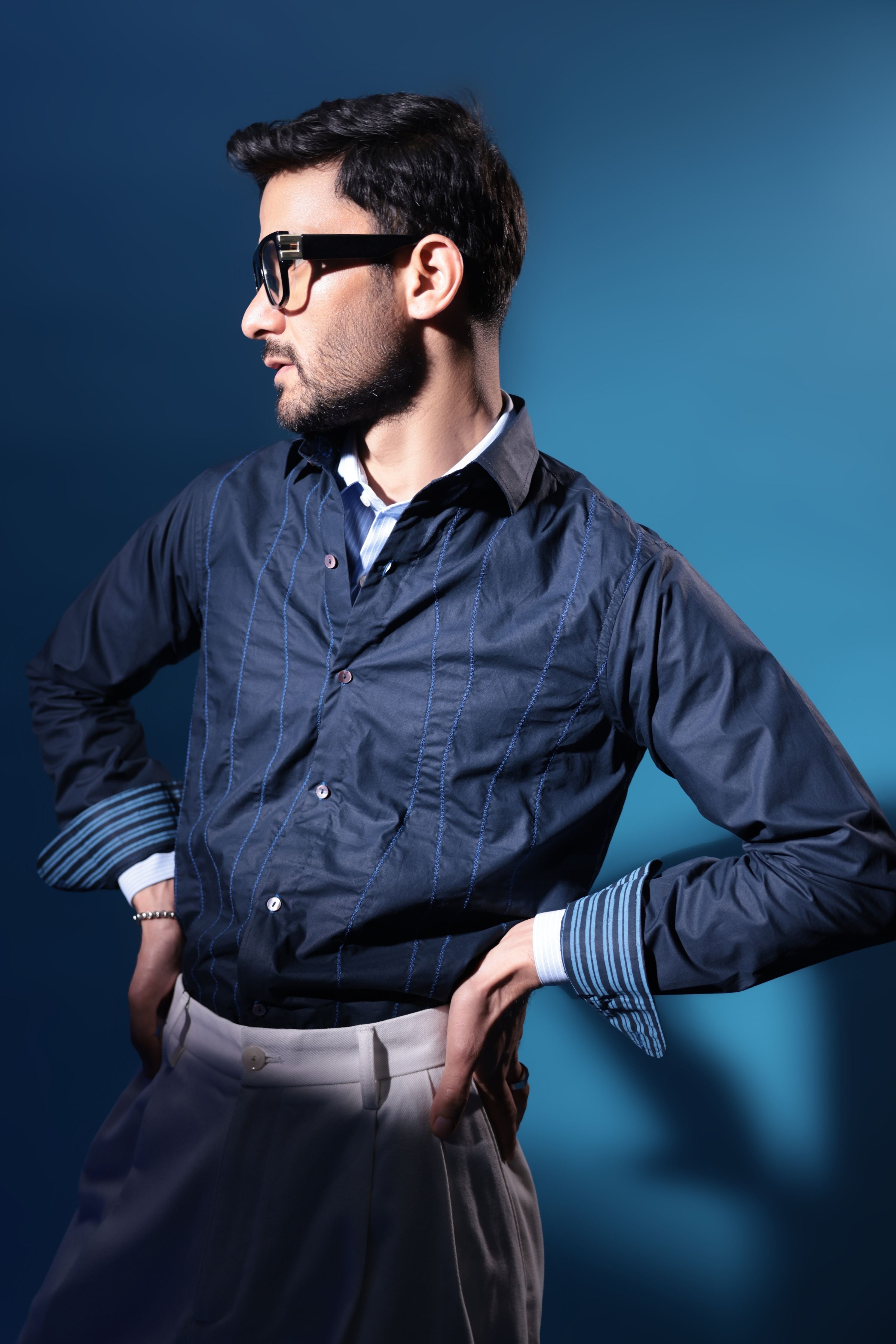 Cobalt Swirl Shirt